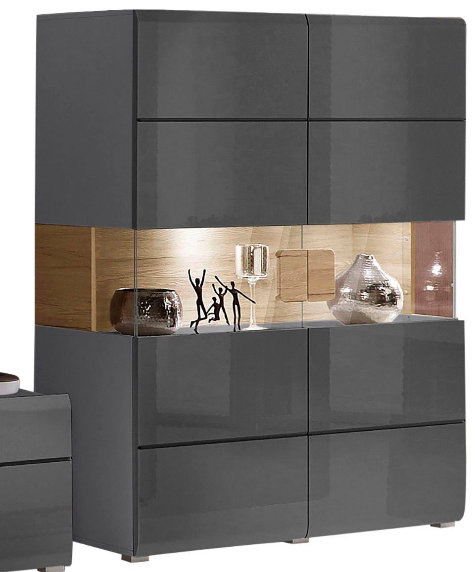 INOSIGN Highboard Toledo,Breite 121,5 cm, trendige Hochkommode mit 2 Türen, günstig online kaufen