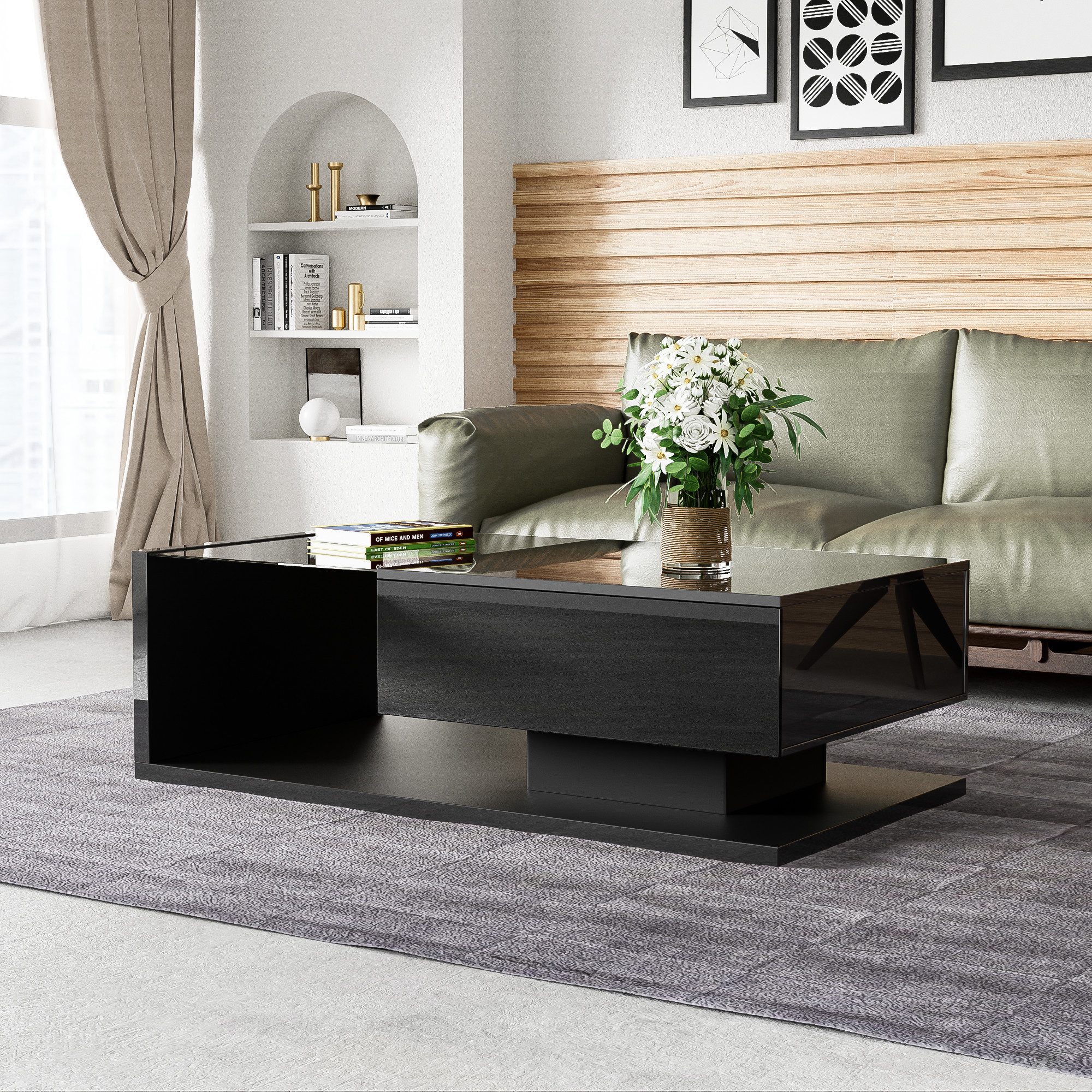MODFU Couchtisch Beistelltische (Wohnzimmertisch, 1-St., 105*55*32,5cm), günstig online kaufen