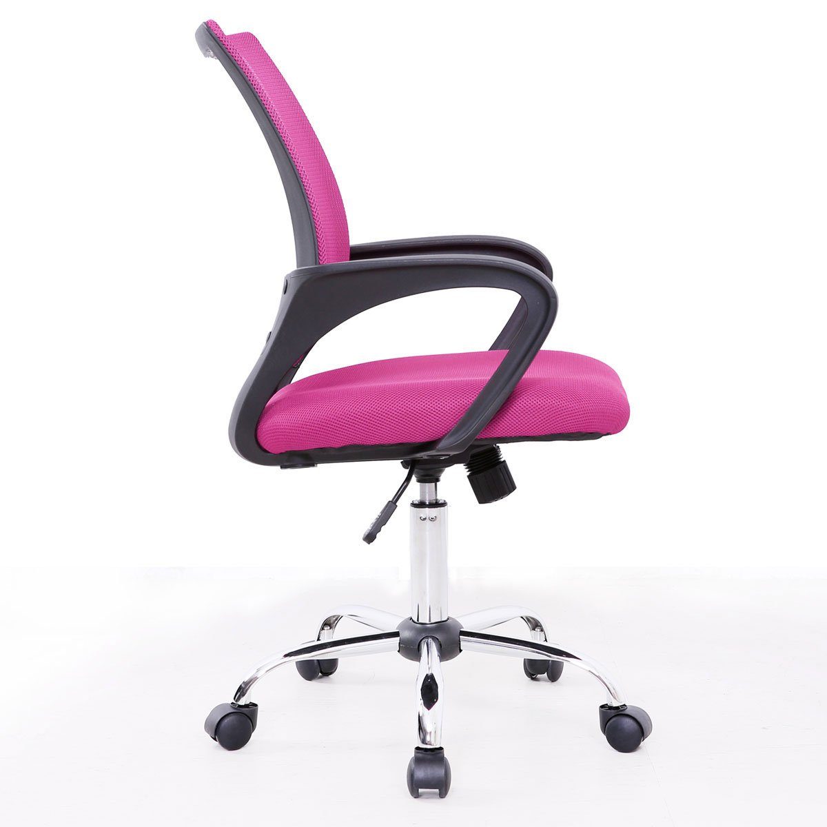SVITA Schreibtischstuhl stufenlos (Einzeln), Pink drehbar, höhenverstellbar, mitwachsend 360° CYDNEY