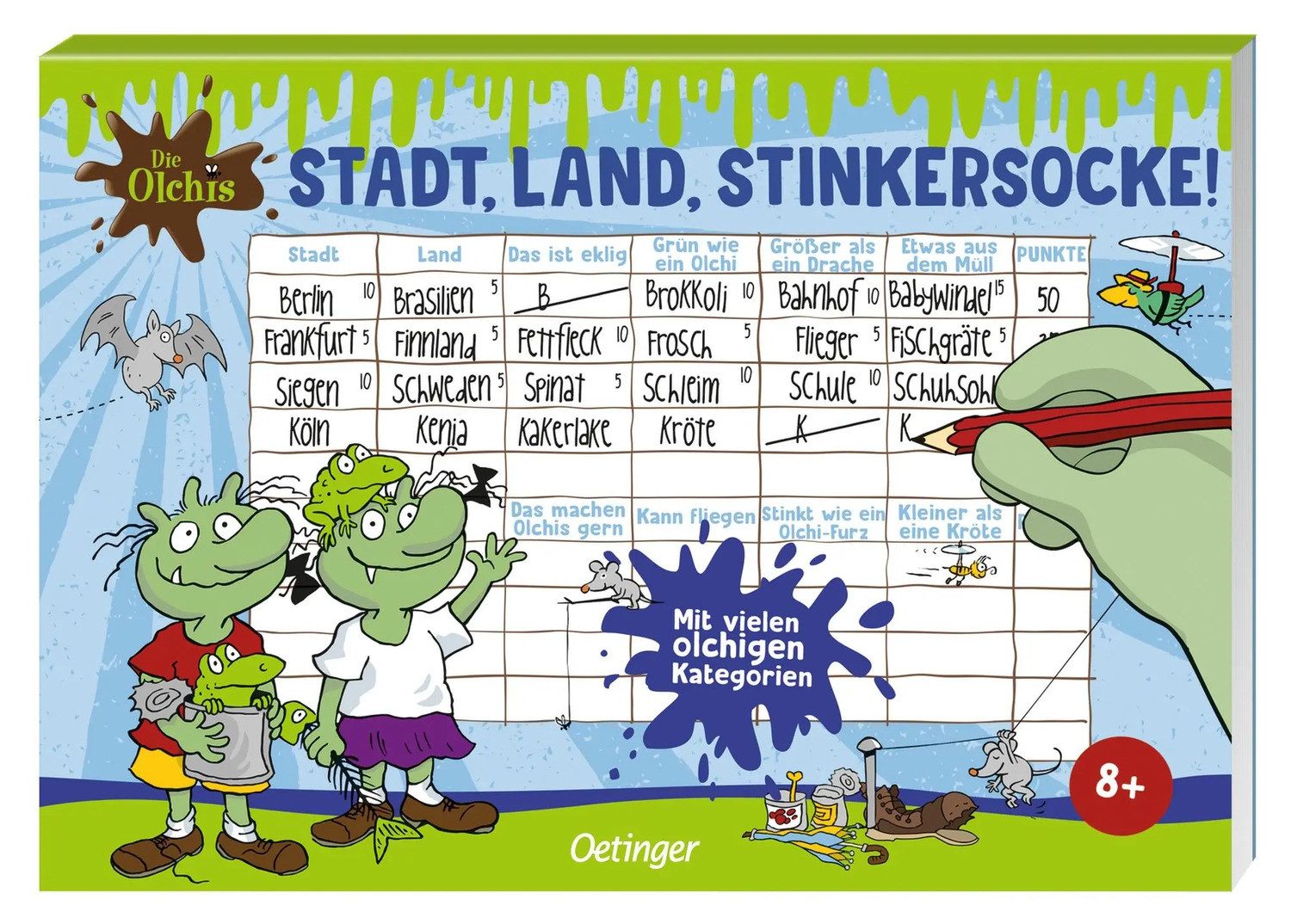 Spiel Die Olchis. Stadt, Land, Stinkersocke!