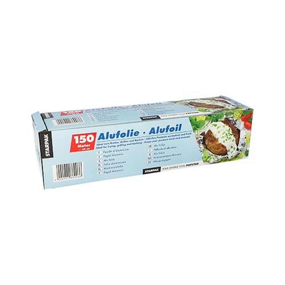 Starpak Backmatte Alufolie 150 m x 30 cm in Faltschachtel