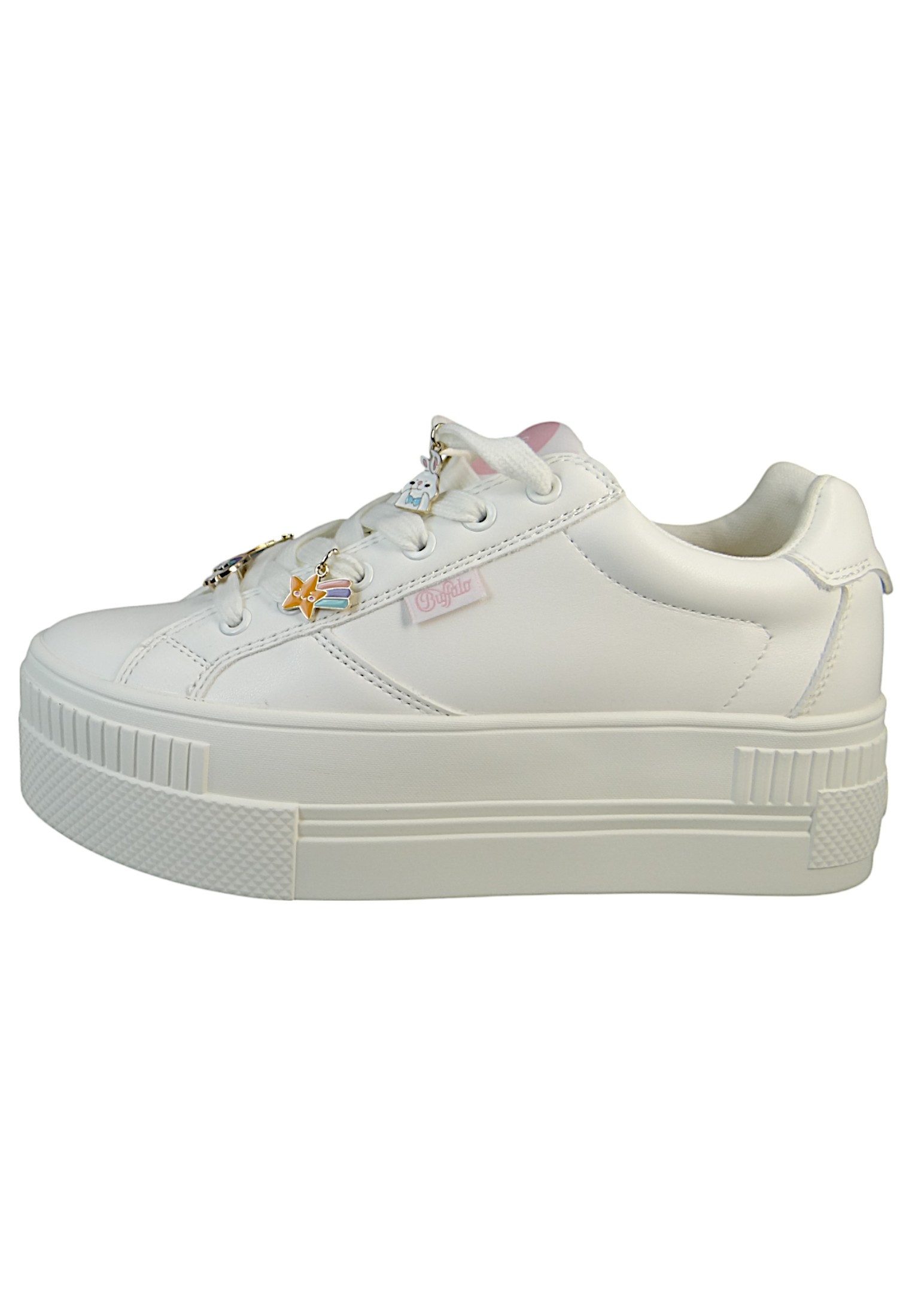 Buffalo 1636406 Paired Charm 2.0 White Multi Sneaker