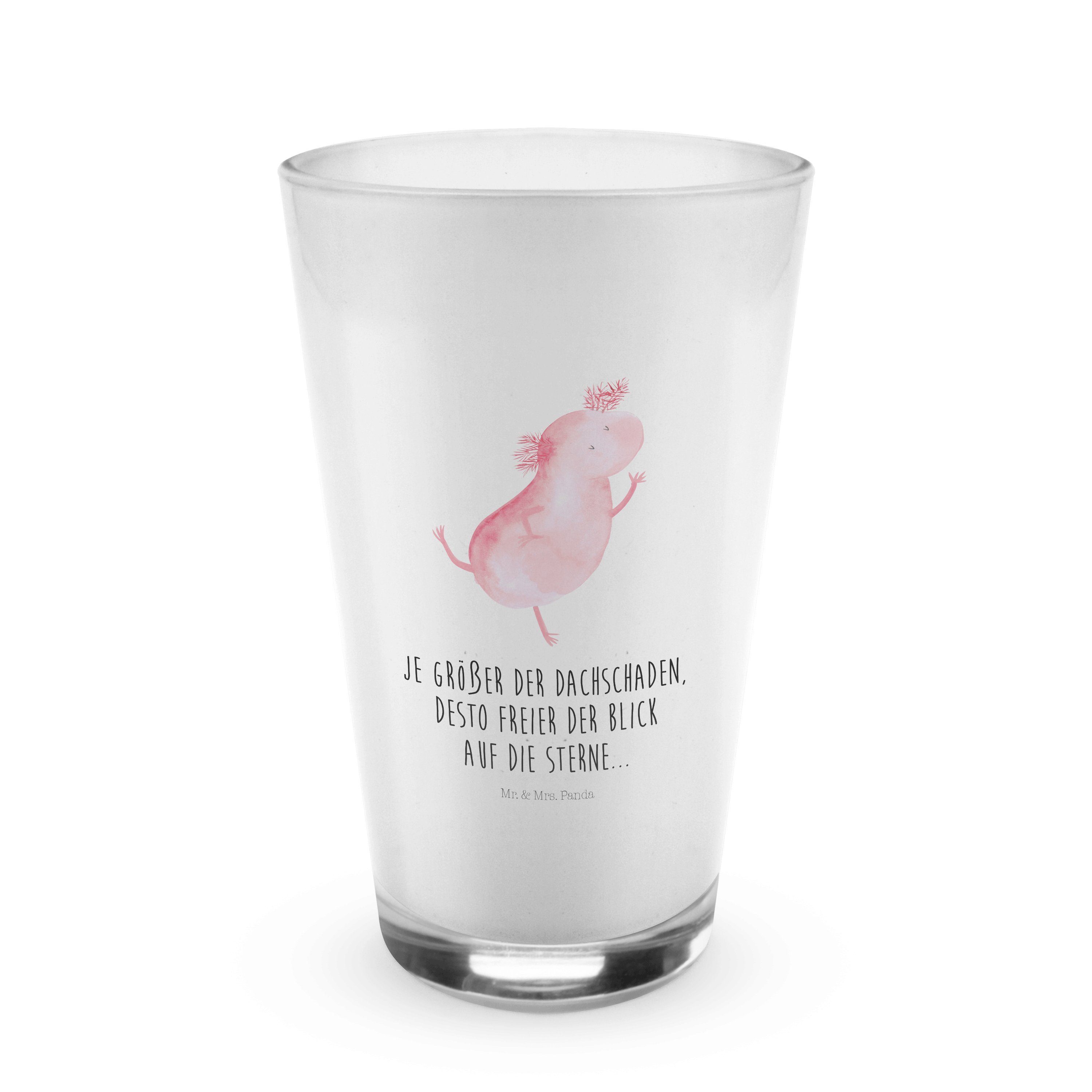 Axolotl Freundin, - beste Geschenk, - Schwanzlurch, & Transparent Glas Mrs. Premium Mr. tanzt Glas Panda