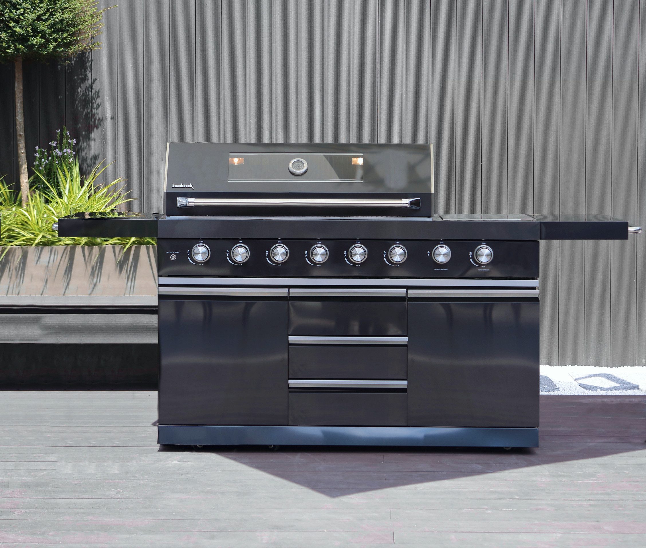 Buschbeck Outdoor-Küche »Chester« mit Heckbrenner und Sizzle Zone, BxTxH: 214x60x119 cm