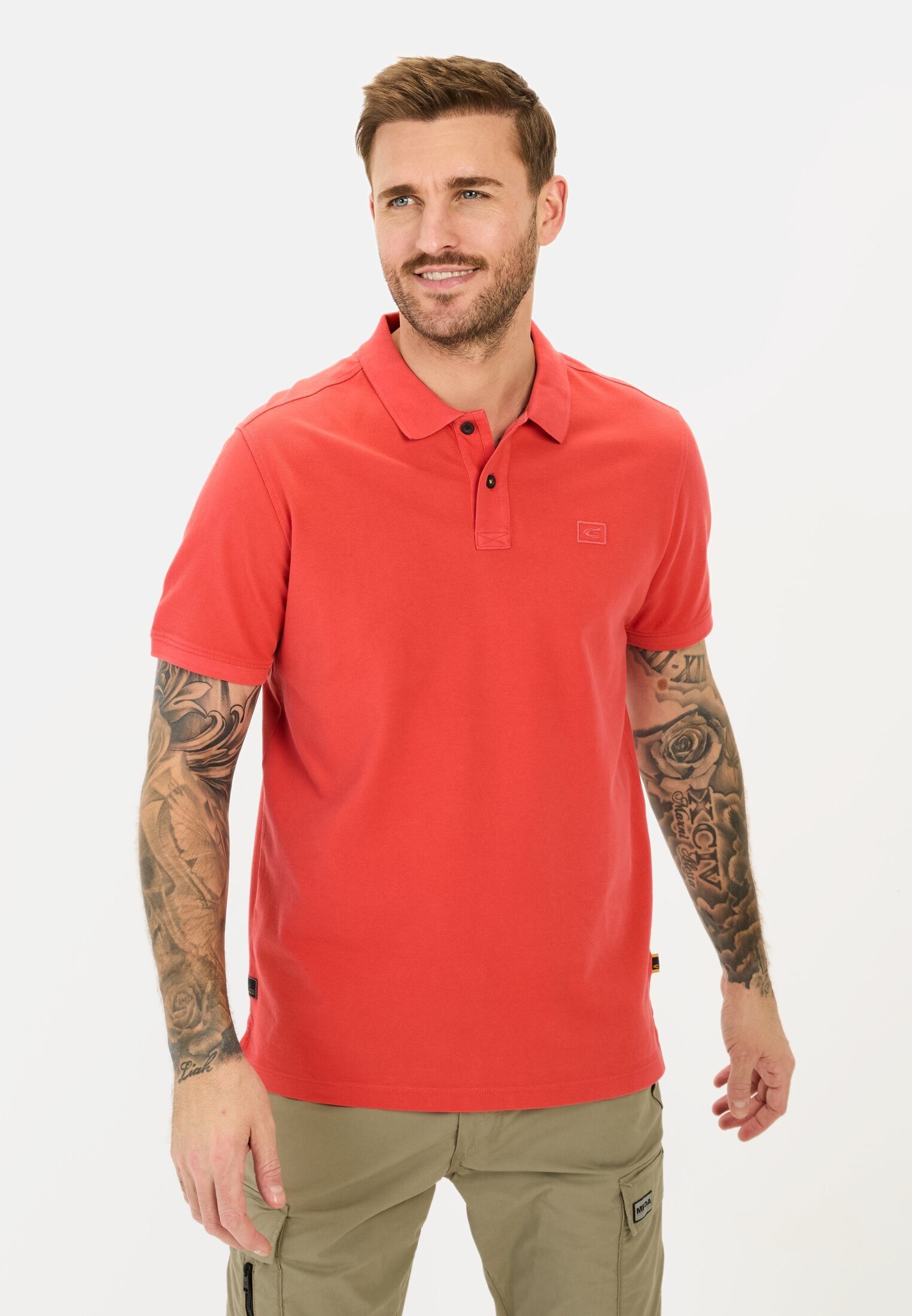 camel active Poloshirt mit Logo-Stickerei günstig online kaufen
