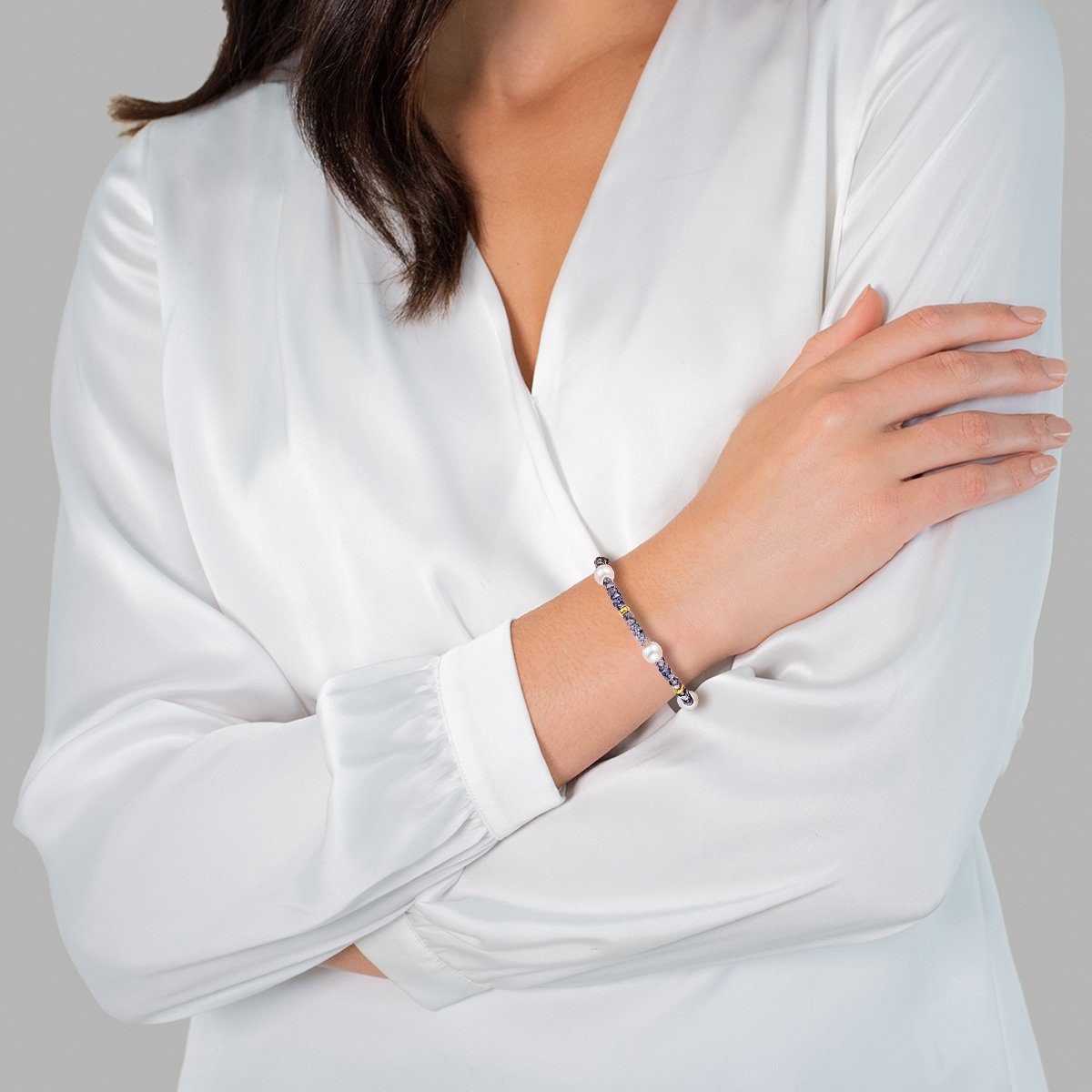 Valero Pearls Perlenarmband gelbgold, mit Süßwasser-Zuchtperle günstig online kaufen