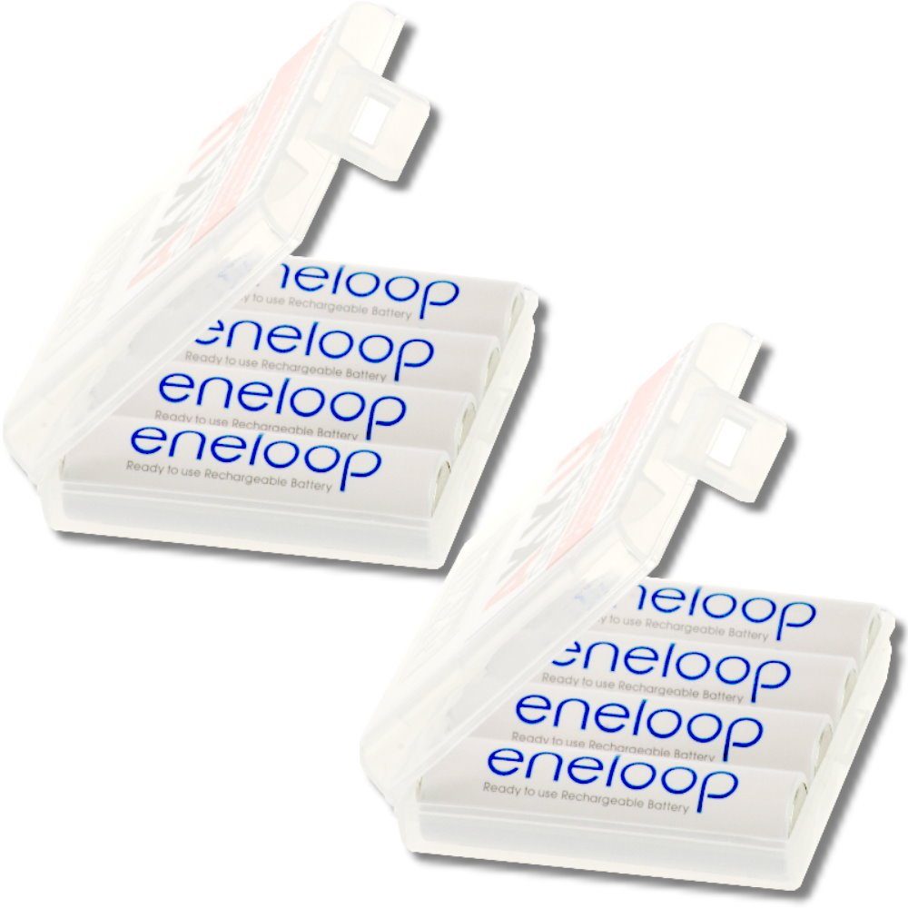 eneloop 8er Pack Panasonic Eneloop AA / Mignon Akkus - in Kraftmax Akku ...