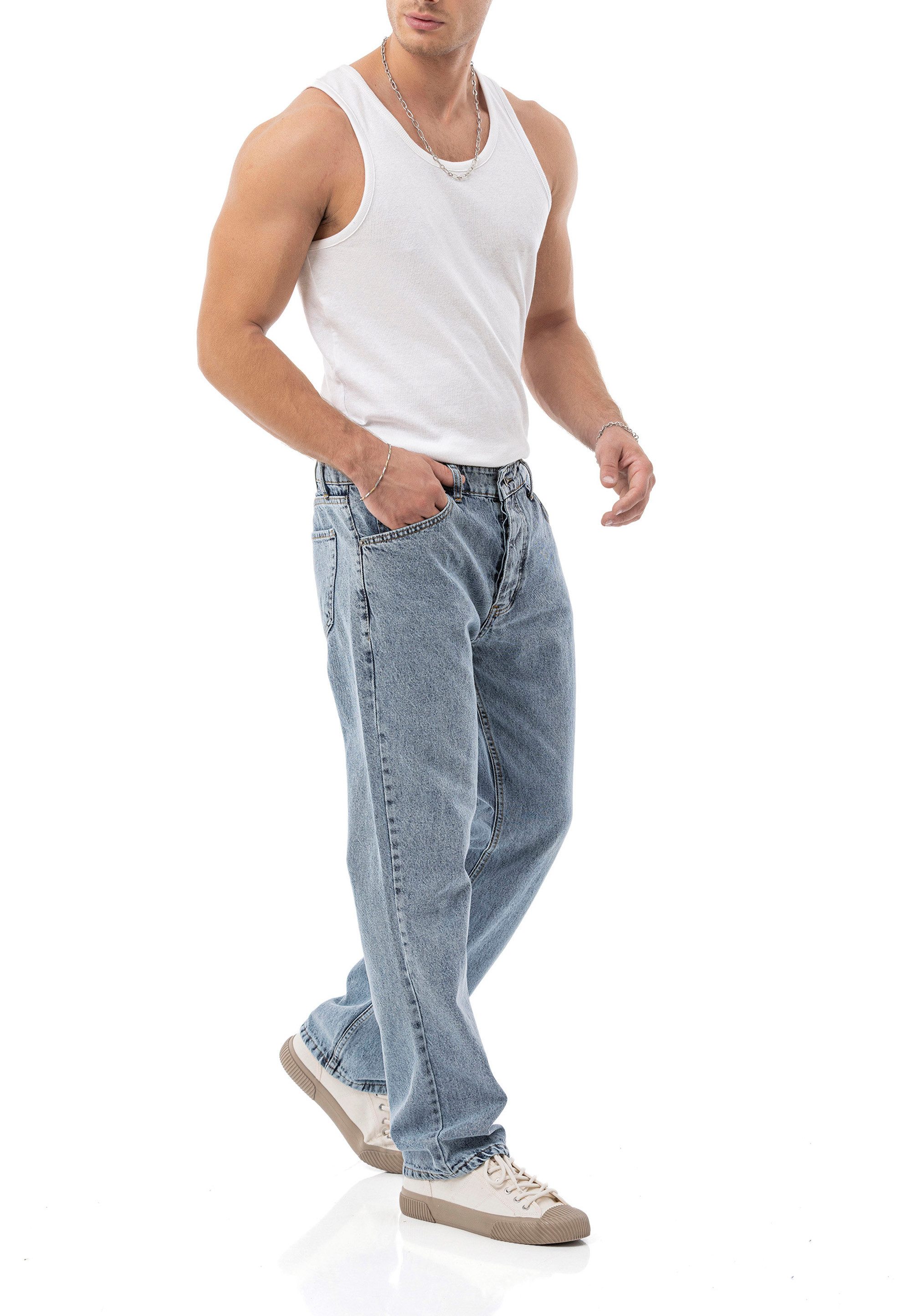 RedBridge Loose-fit-Jeans by Diga – Denim Hose mit Vintage-Waschung – 5-Poc günstig online kaufen