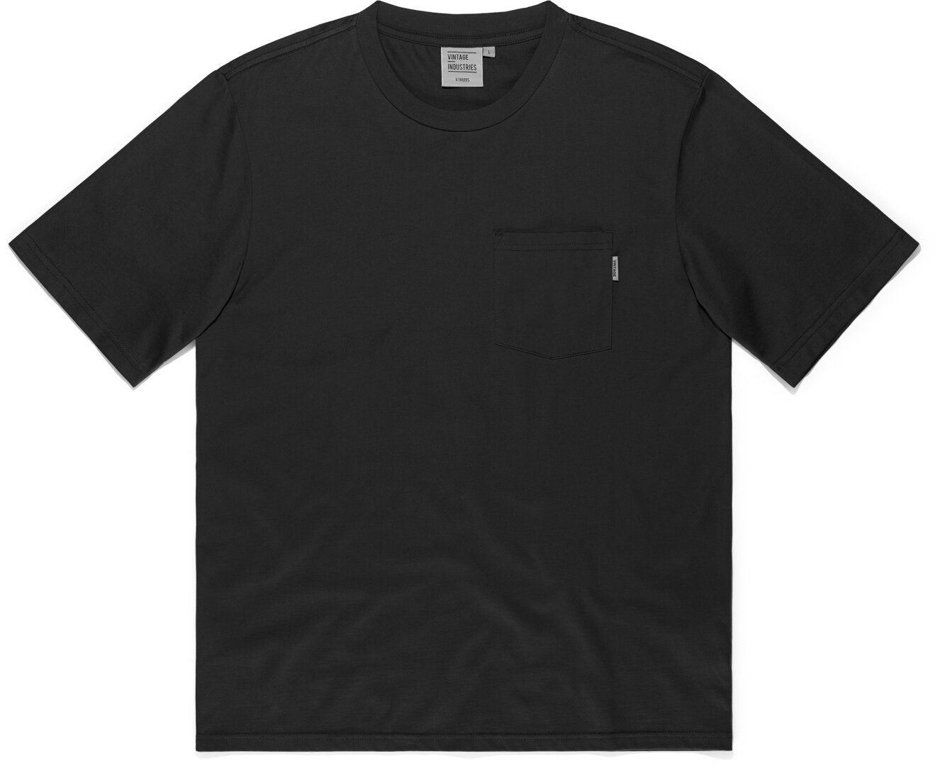 Vintage T-Shirt Pocket Gray Industries Kurzarmshirt Black