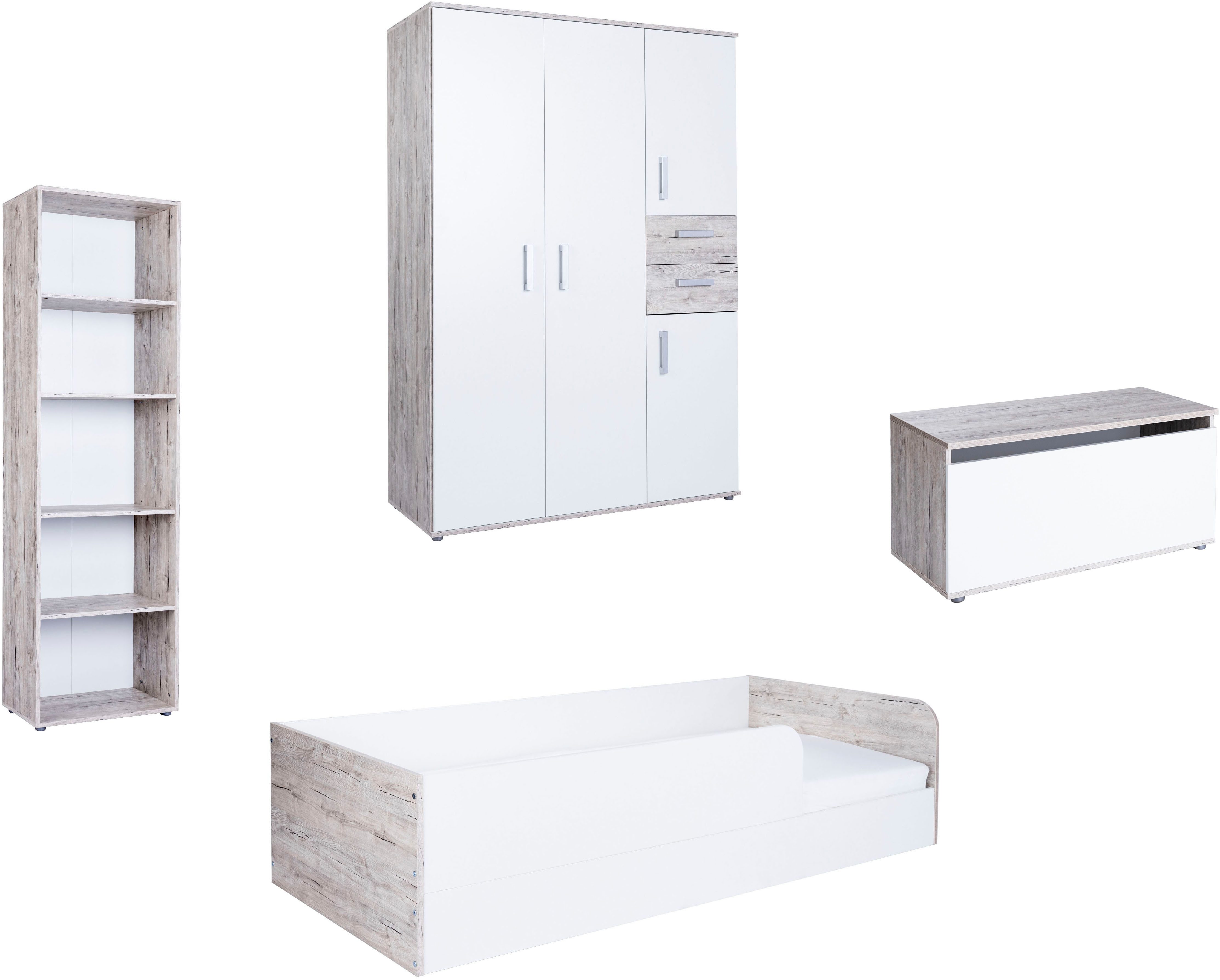 arthur berndt Jugendzimmer-Set Kinderzimmer »Bente« Set 4-teilig, (Set, 4-tlg), Modernes Kleinkinderzimmer - Set