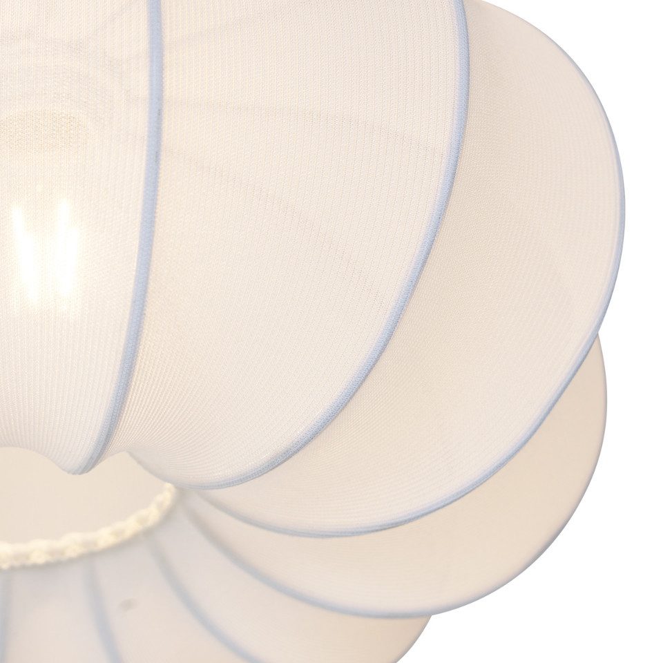 Qazqa Deckenleuchte Plu ayesha, ohne Leuchtmittel, E27, Weiß, Japandi, Text günstig online kaufen