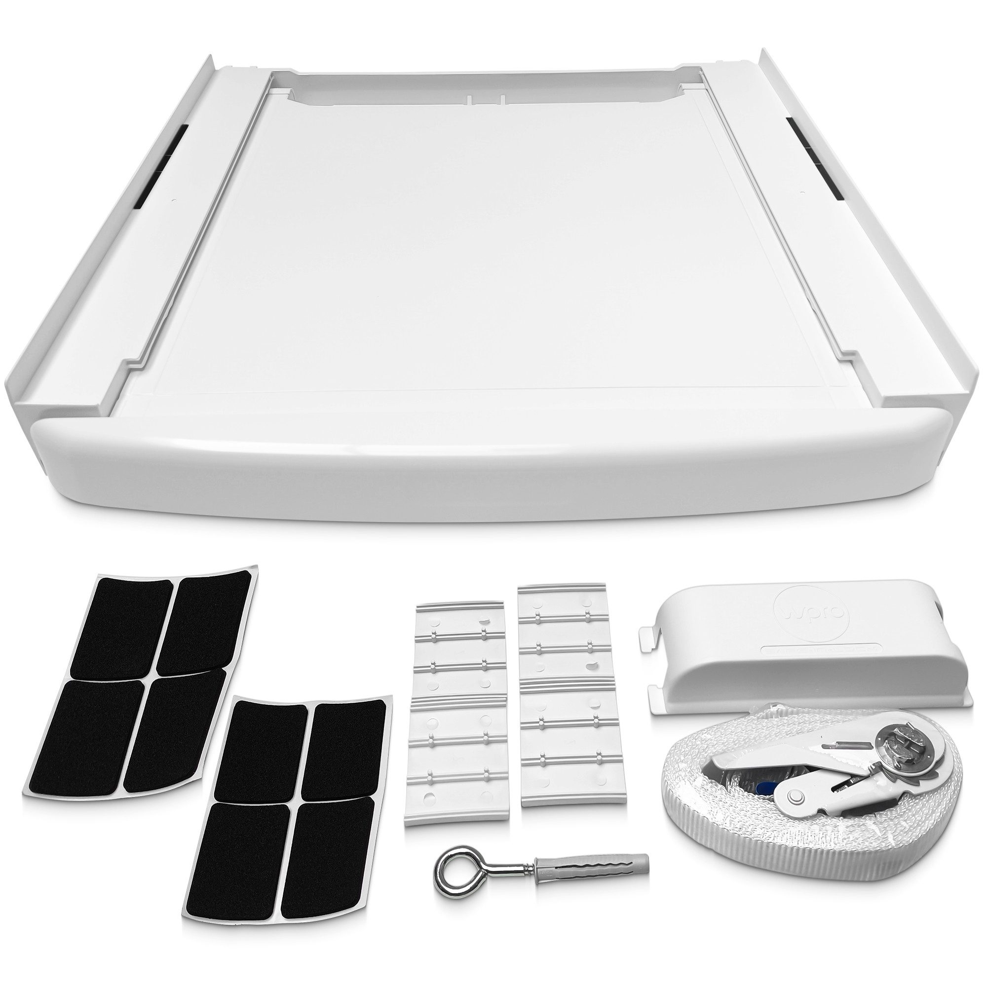Whirlpool Zwischenbaurahmen Verbindungsrahmen 484000008436 SKS 101 Rahmen, mit Arbeitsplatte für 60x60 cm-Waschmaschinen / Trockner