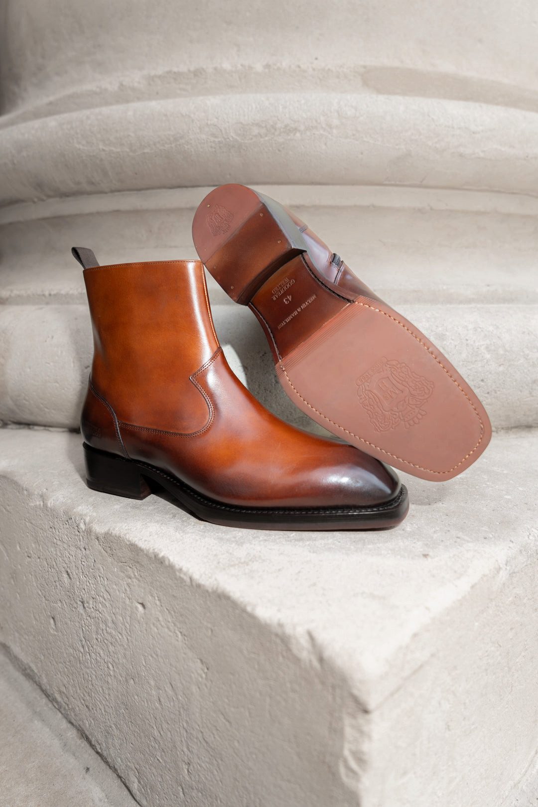 Melvin & Hamilton Wayne 2 Leder-Stiefeletten für Herren Stiefelette Flache Absätze, Echtes Leder, Goodyear