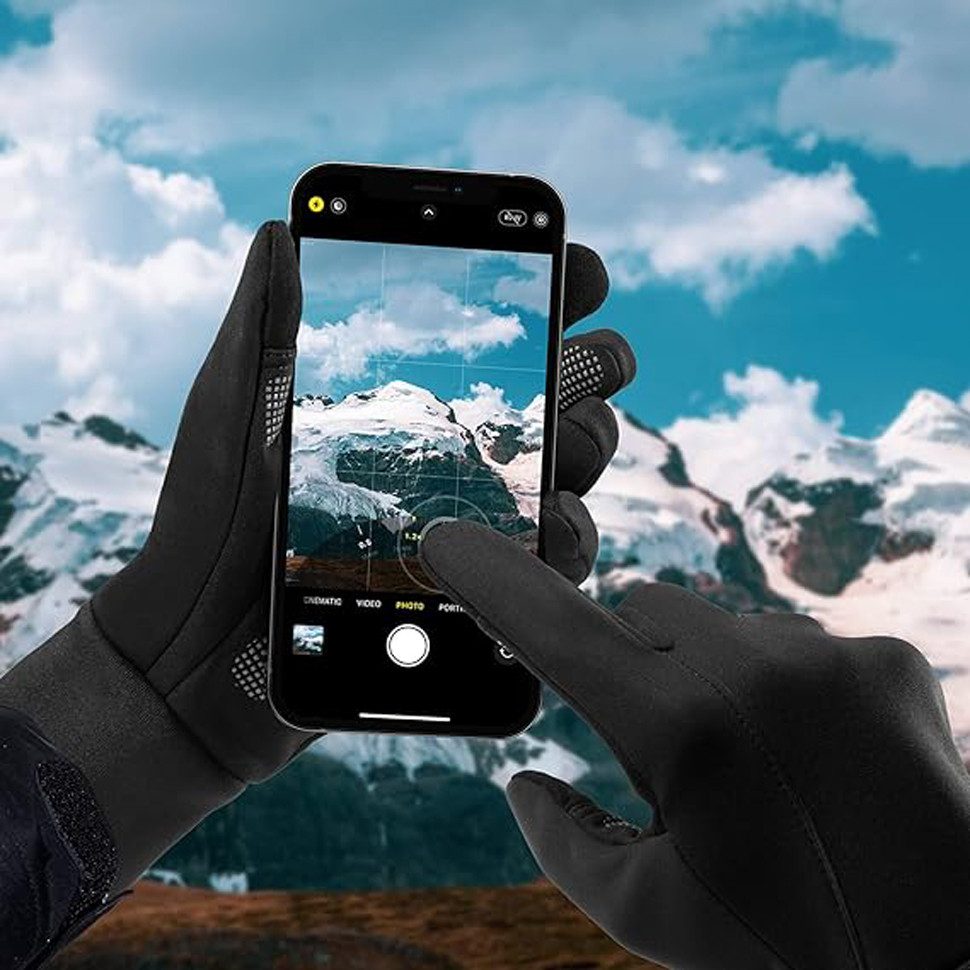 habeig Fahrradhandschuhe DUNLOP Thermo Touchscreen Handschuhe, wasserabweisend, winddicht Touchscreen-Funktion