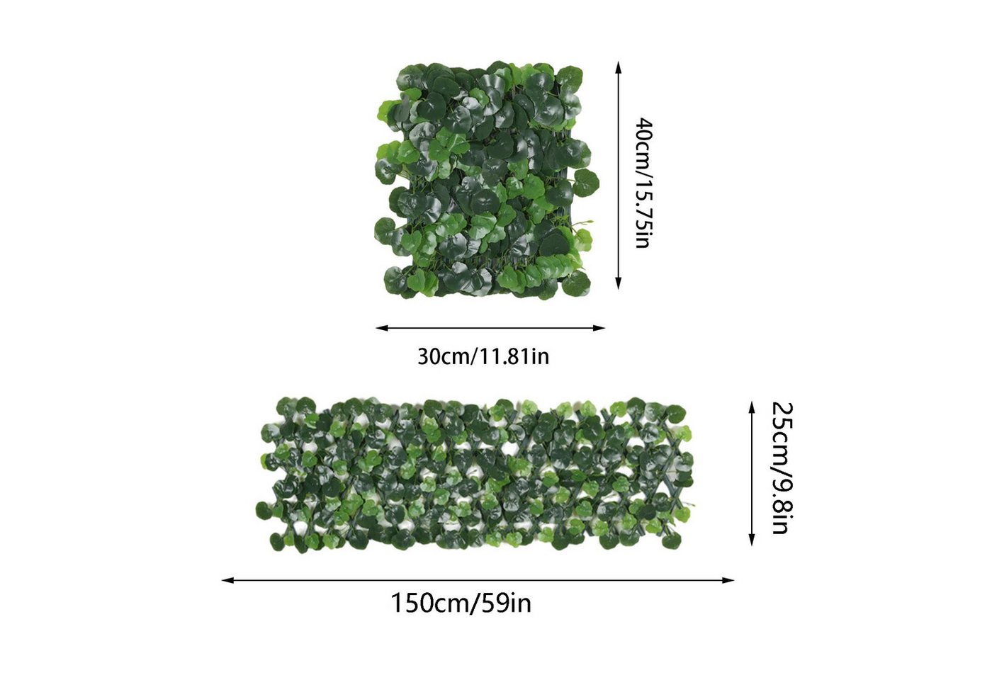 Thumbnail - BlingBin Kunsthecken-Sichtschutz Gartenzaun-Sichtschutz, Erweiterbarer Sichtschutzzaun für Grün Garten, (1er Set, 1-St.,...