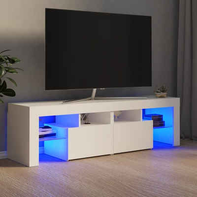 vidaXL TV-Schrank TV-Schrank mit LED-Beleuchtung Weiß 140x36,5x40 cm (1-St)