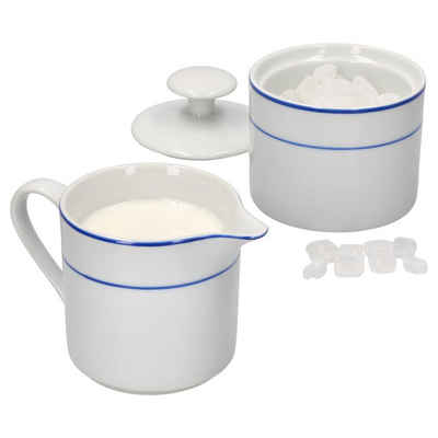 MamboCat Milch- und Zuckerset 2tlg Set Basic Blue Snap Milchkännchen & Zuckerdose - 090475 090468