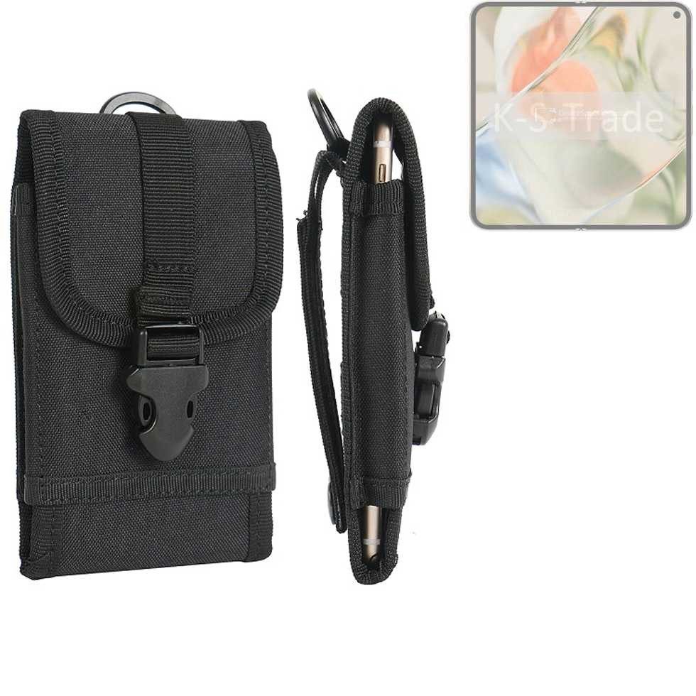K-S-Trade Handyhülle für Google Pixel 9 Pro Fold, Holster Handy Hülle Holster Handytasche Gürtel Tasche Schutz