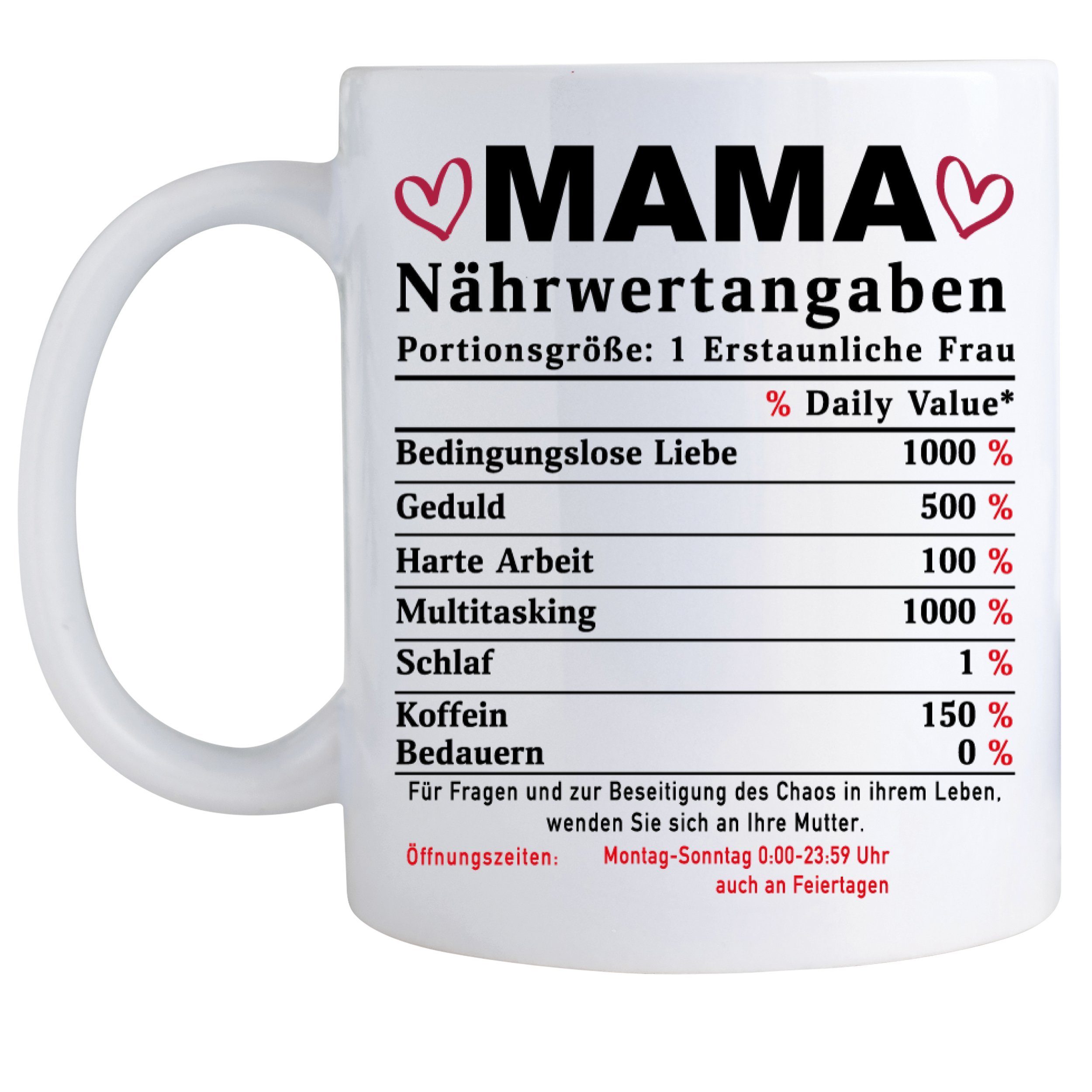 Giftandprint Tasse für Mutter Mama Tasse als Geschenk zum Muttertag Weihnachtsgeschenke