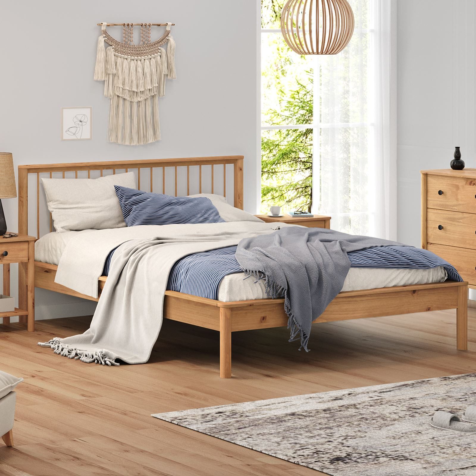 IDIMEX Massivholzbett APOANA, Doppelbett 140x200 Bett mit Lattenrost modern günstig online kaufen