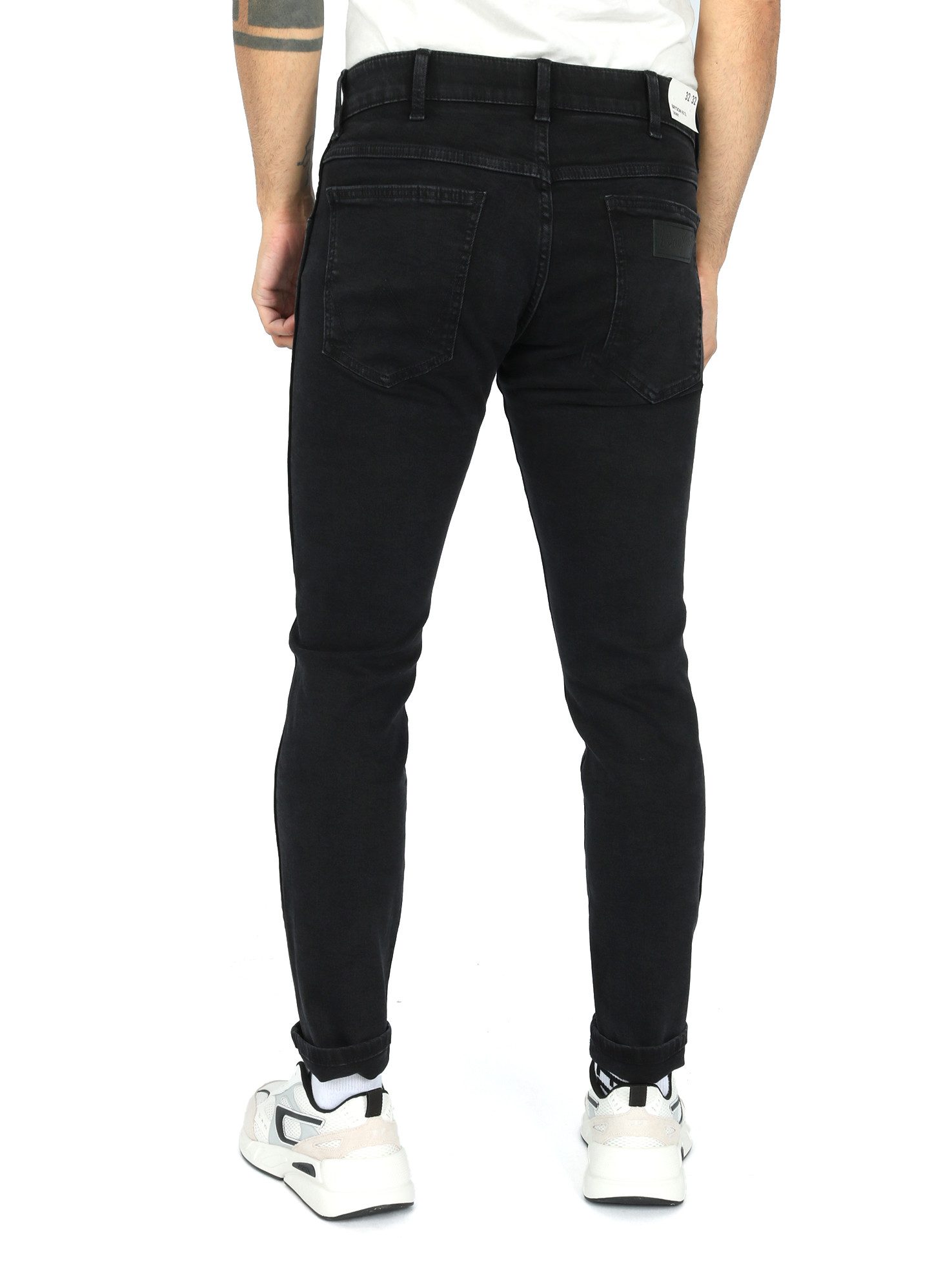 Wrangler Skinny-fit-Jeans - Weich & Superstretch - BRYSON JETSTORM NOIR günstig online kaufen