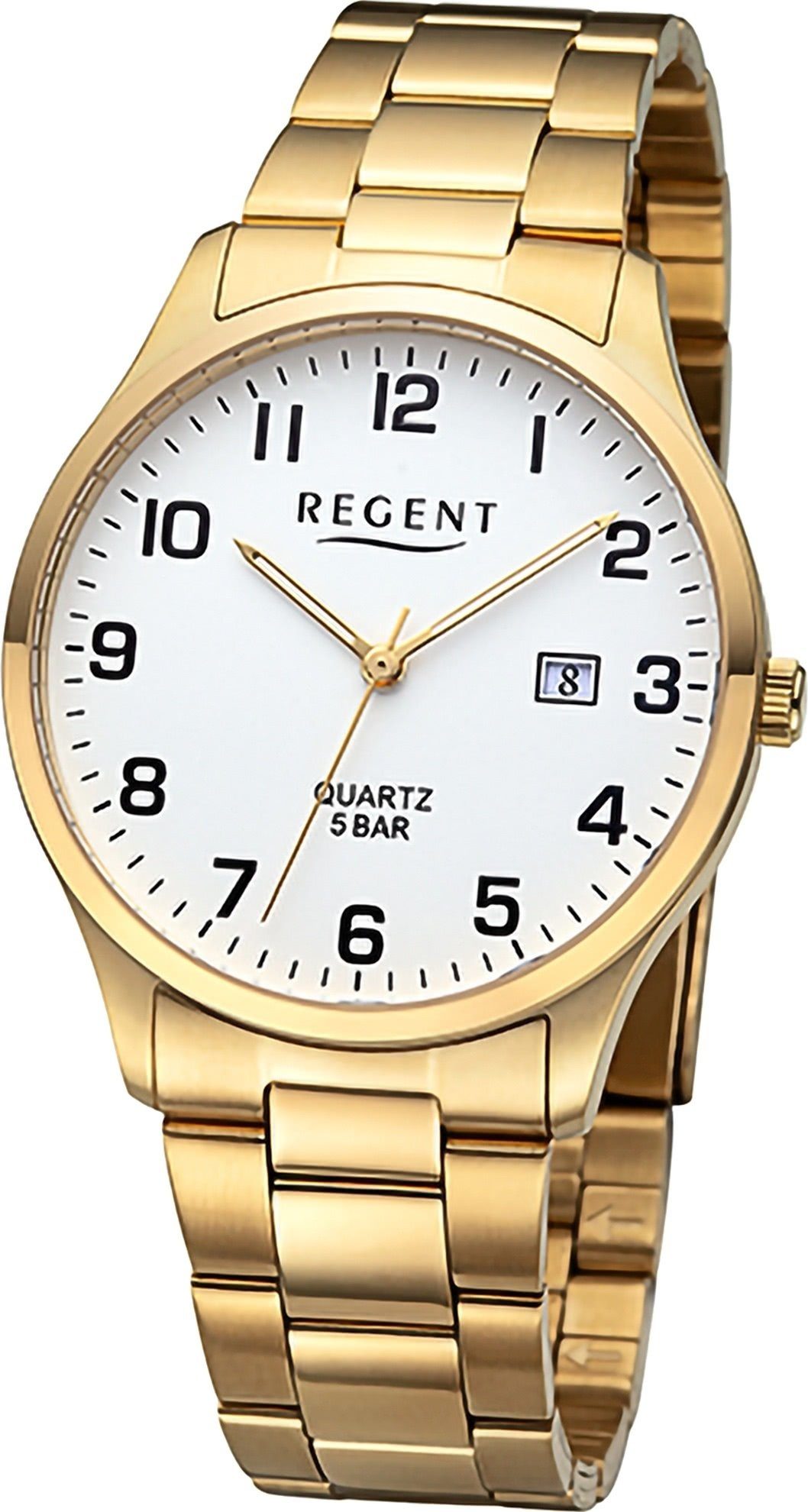 Quarzuhr Regent Herren Armbanduhr Analog