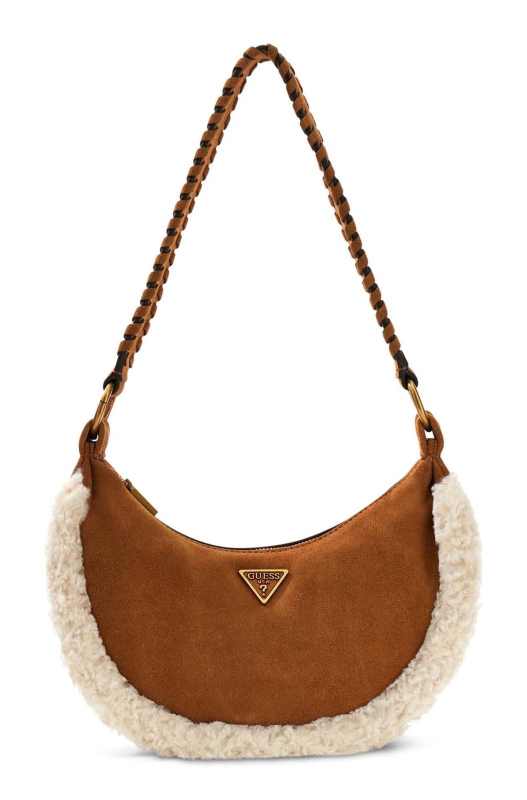 Guess Schultertasche Hobo Bag, aus echtem Leder