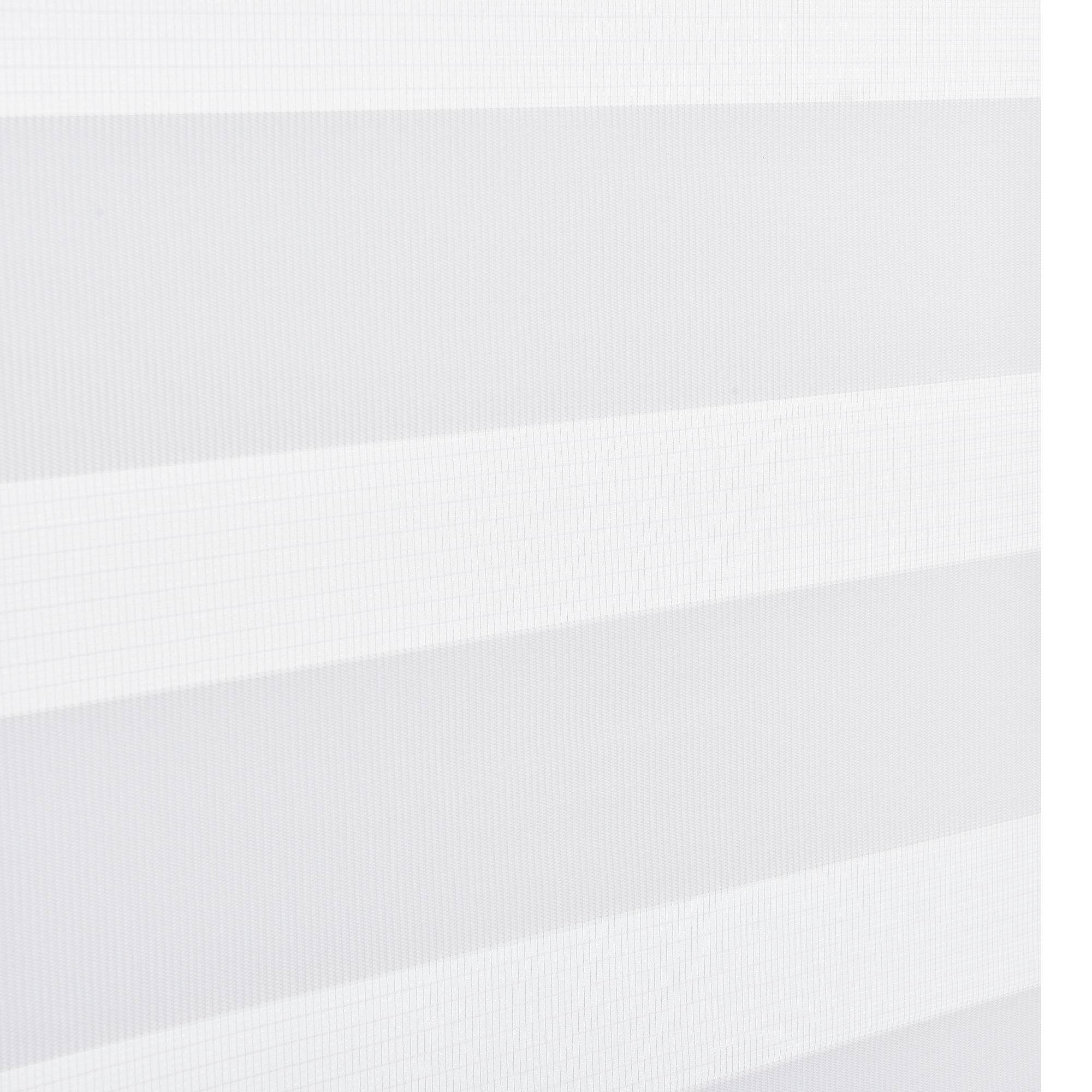 Doppelrollo, neu.holz, halbtransparent, ohne Bohren, freihängend, »Aubel« Rollo x Zebra Klemmfix, Weiß 50 cm 150