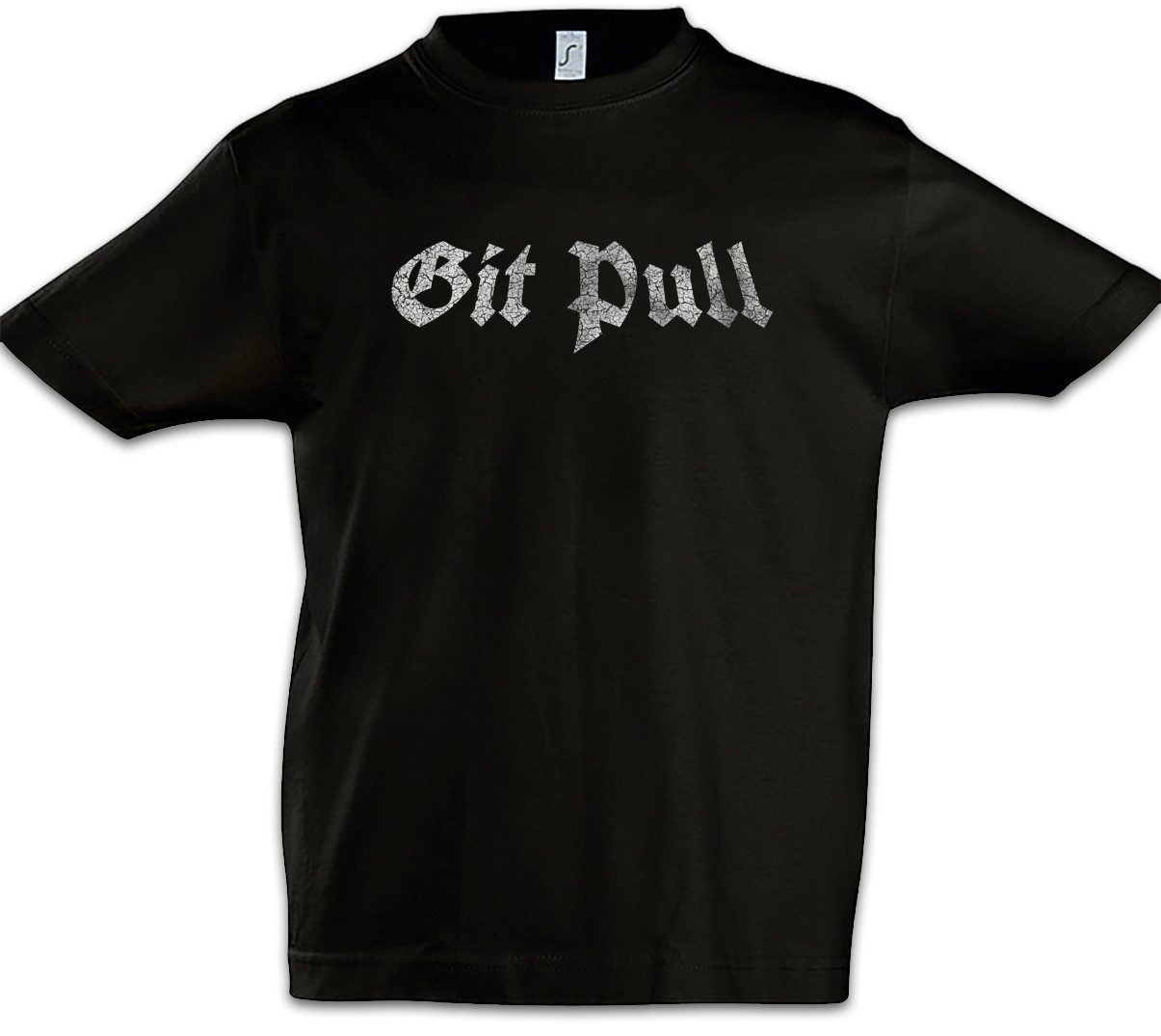 Print-Shirt Git Pull Kinder T-Shirt Pit Geek Nerd Fun Informatiker Informatik Amin
