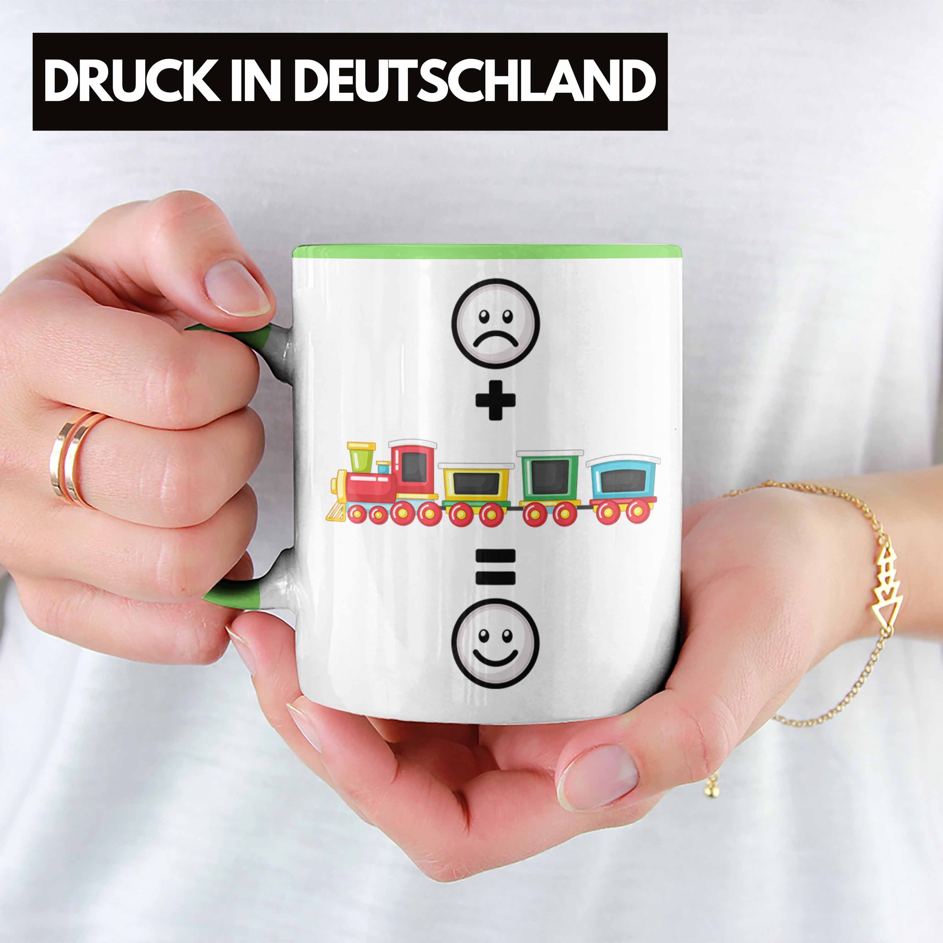 Eisenbahn Geschenk Eisenbahner Modelleisenbahn Grün Trendation :(Eisenba Tasse Tasse für