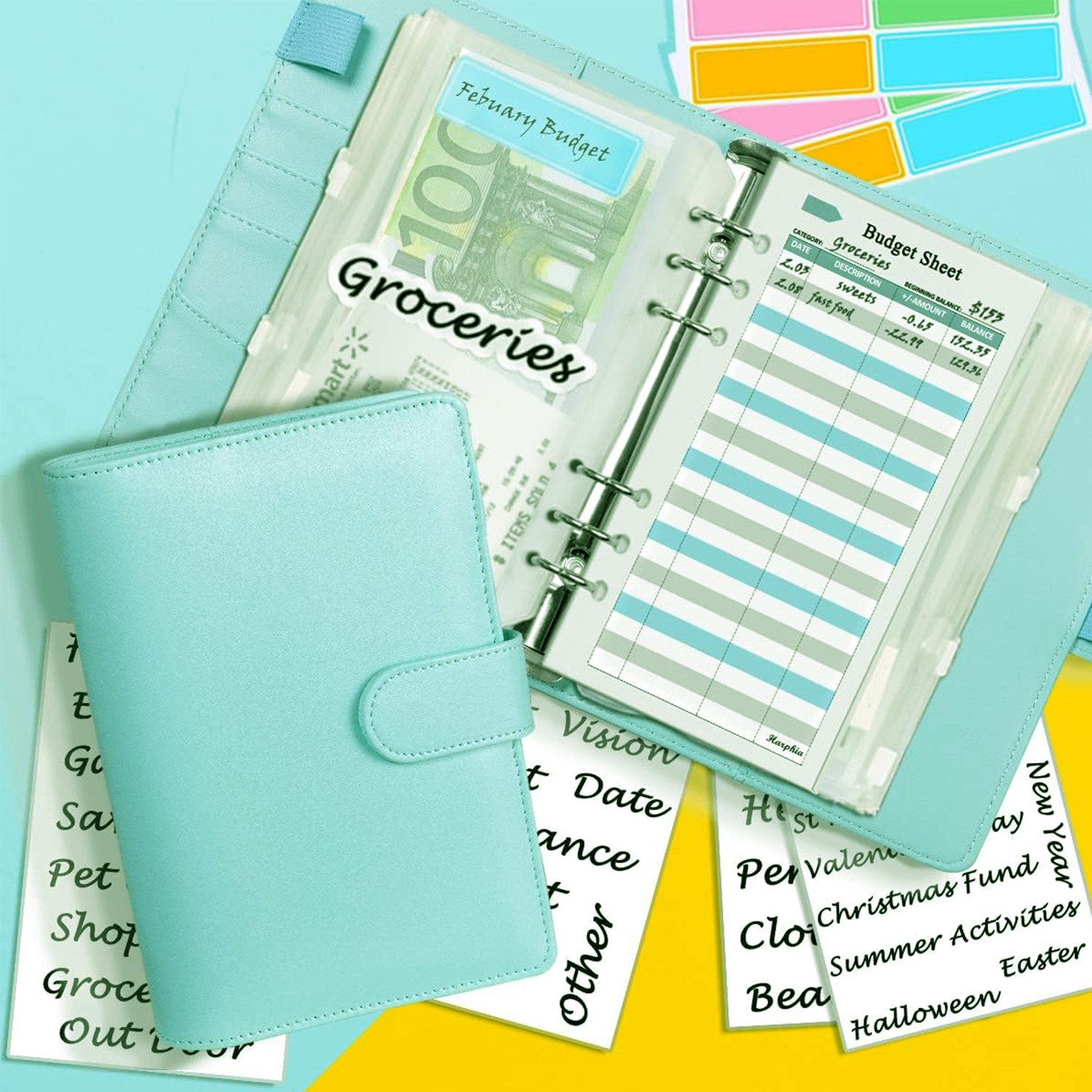 RWEUOQ Ringbuchmappe Haushaltsbuch Budgetplaner Budget Binder günstig online kaufen