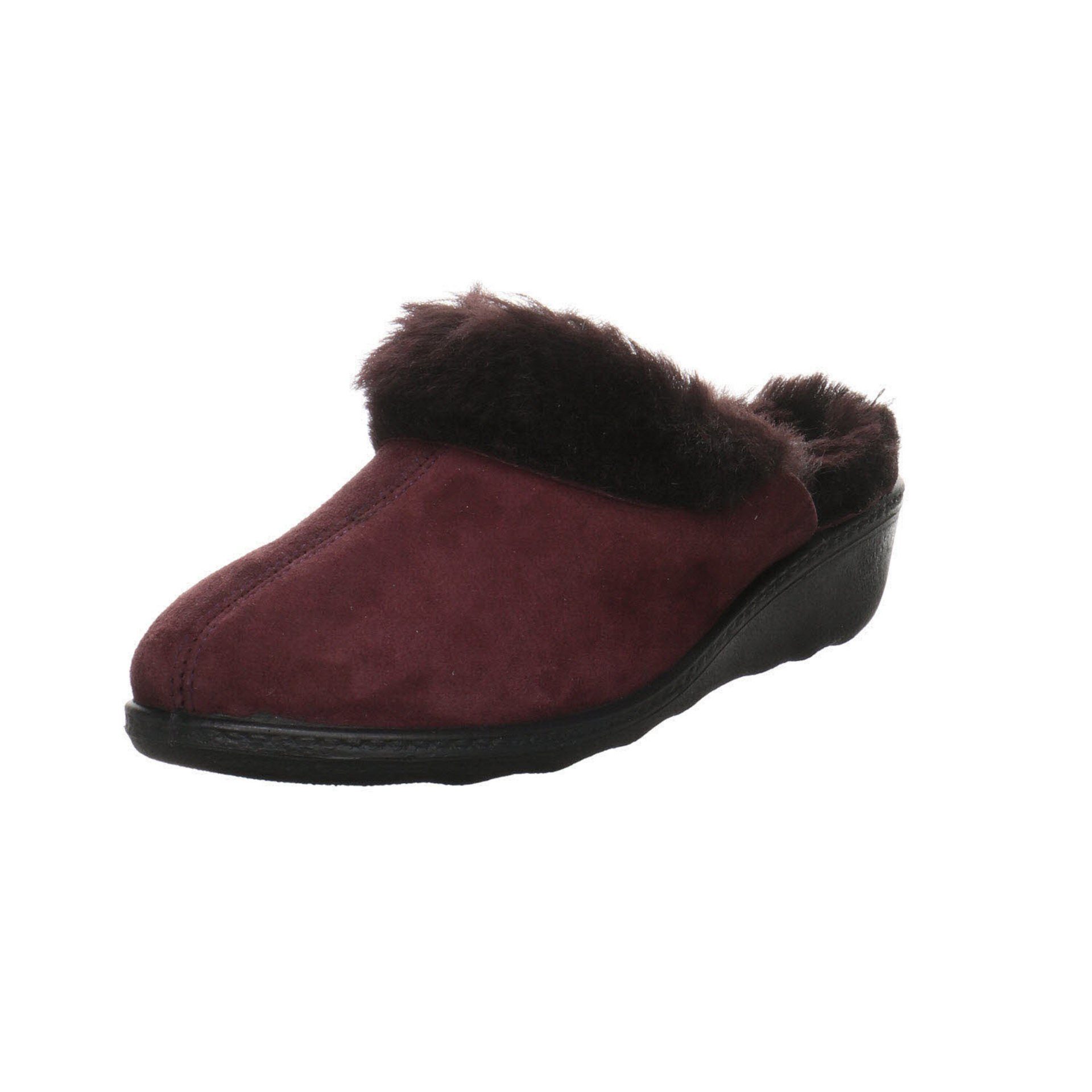 Westland Damen Slipper Hausschuh aubergine Hausschuh Avignon Veloursleder 306 Hausschuhe