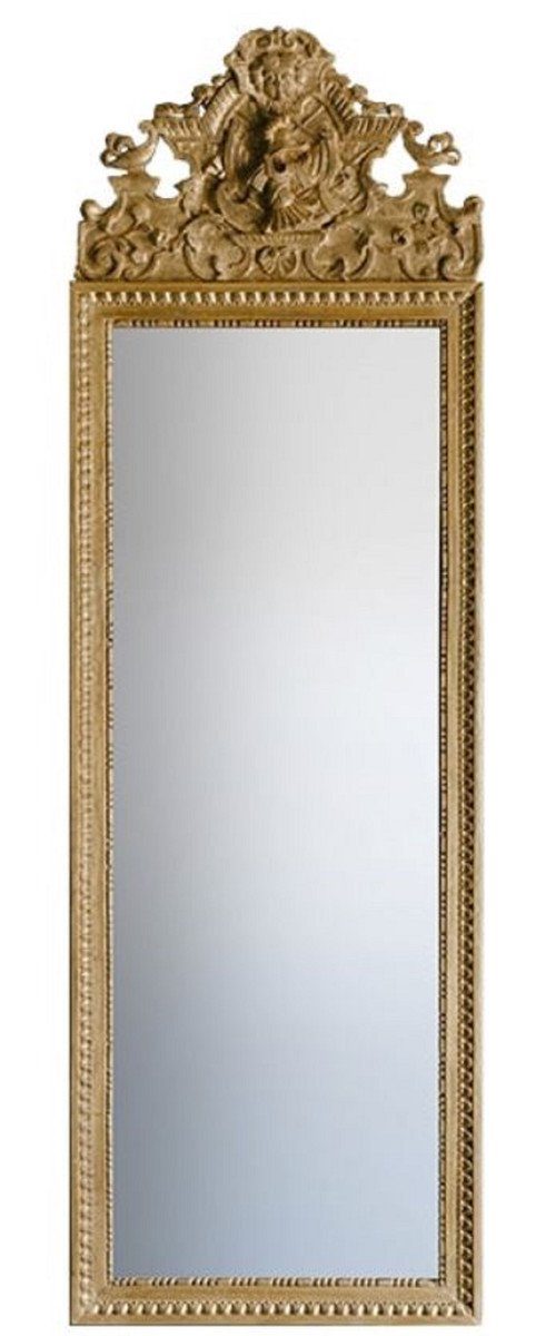 Casa Padrino Barockspiegel Barock Spiegel Gold 58 x H. 180 cm - Prunkvoller Wandspiegel mit wunderschönen Verzierungen