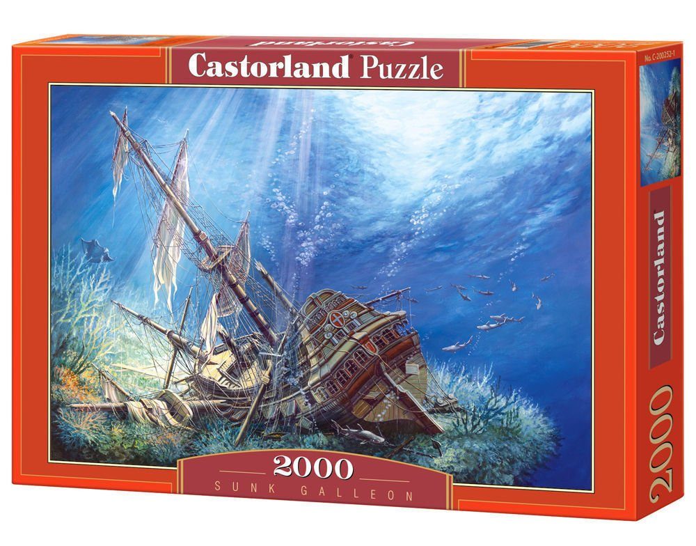 Castorland Puzzle Castorland C-200252-2 Sunk Galleon Puzzle 2000 Teile, Puzzleteile