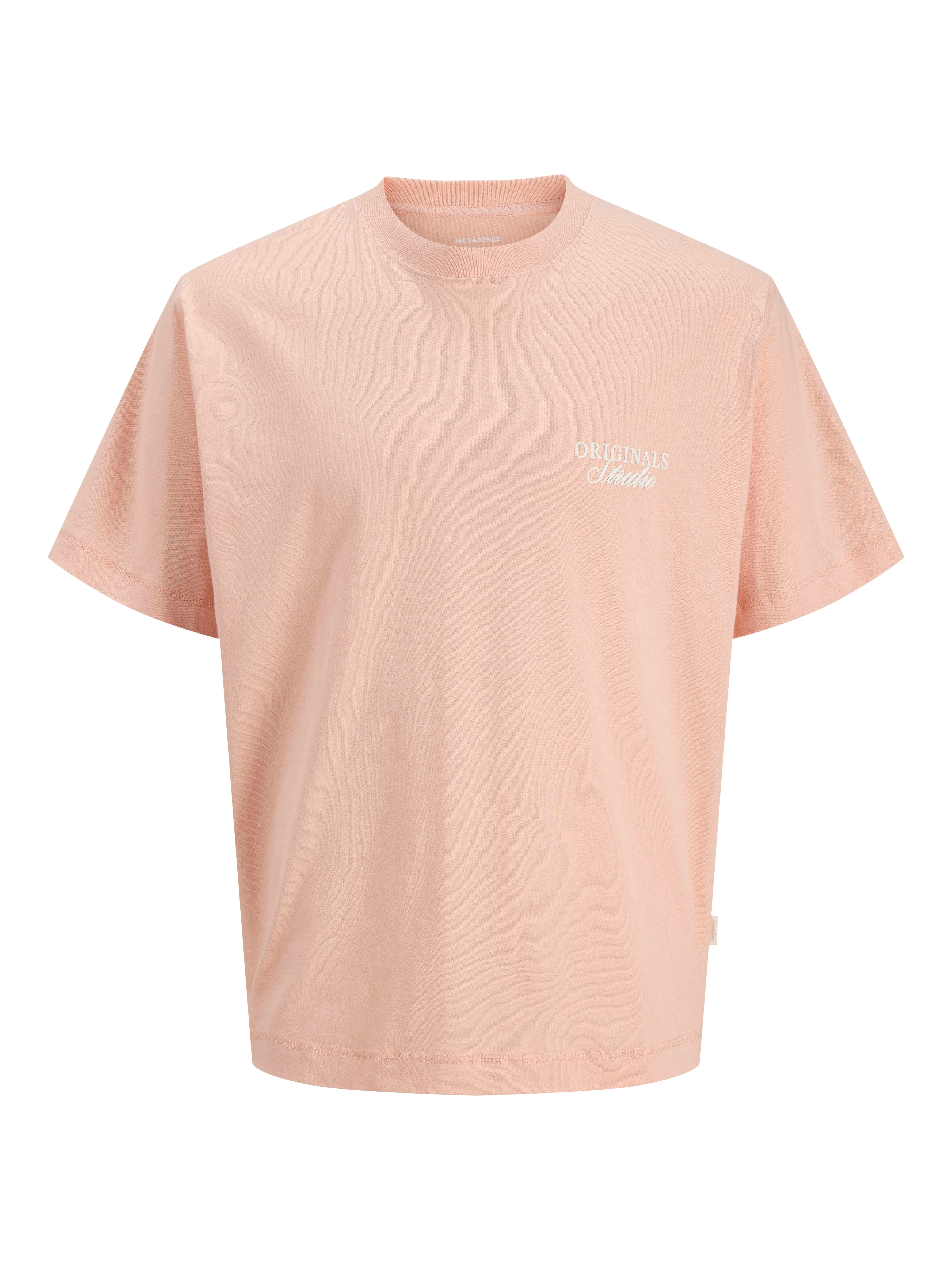 Jack & Jones PlusSize Kurzarmshirt JORNORREBRO TYPO TEE SS CREW NECK PLS Baumwolle, regular fit