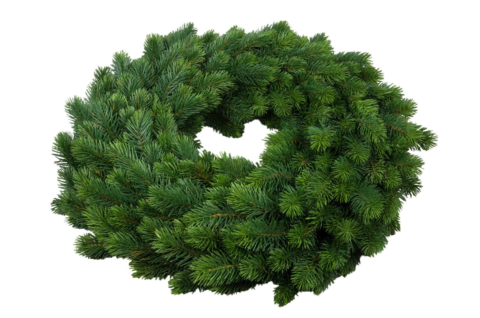 Kunstkranz Edel Tannenkranz YF mit runden Kunststoffnadeln künstliche Tannenkränze, Seidenblumen Roß, 100% PE - Spritzgussverfahren - Durchmesser: 60cm