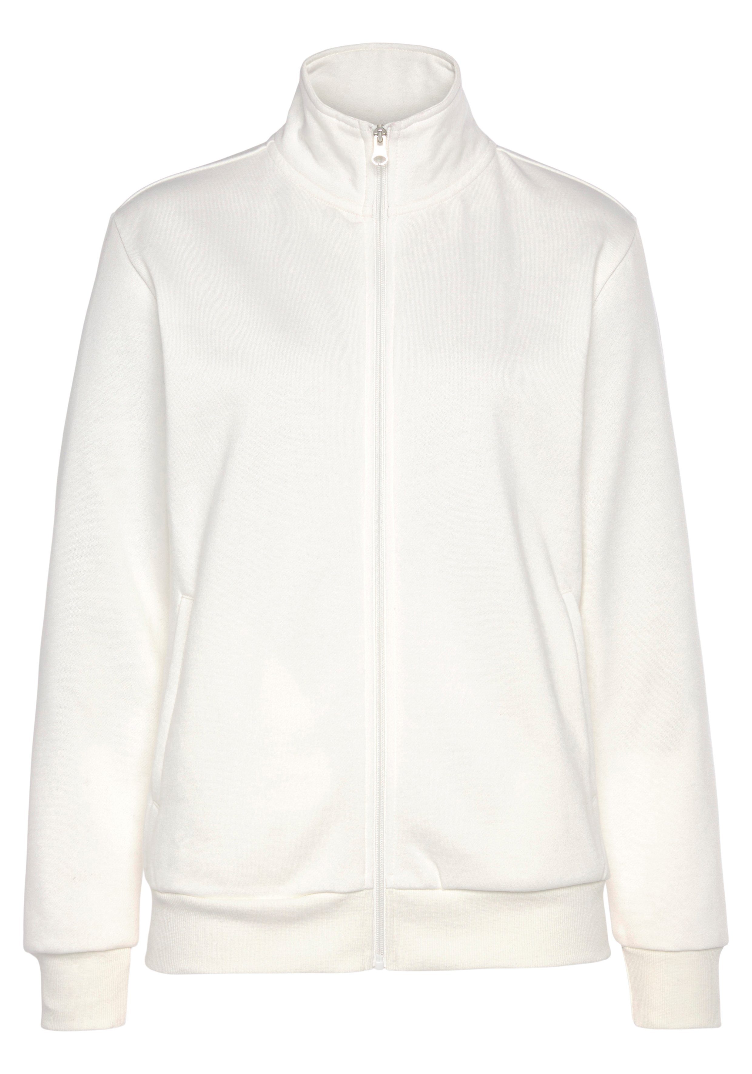 Bench. Loungewear Sweatjacke, Loungejacke mit Stehkragen und glänzendem Log günstig online kaufen