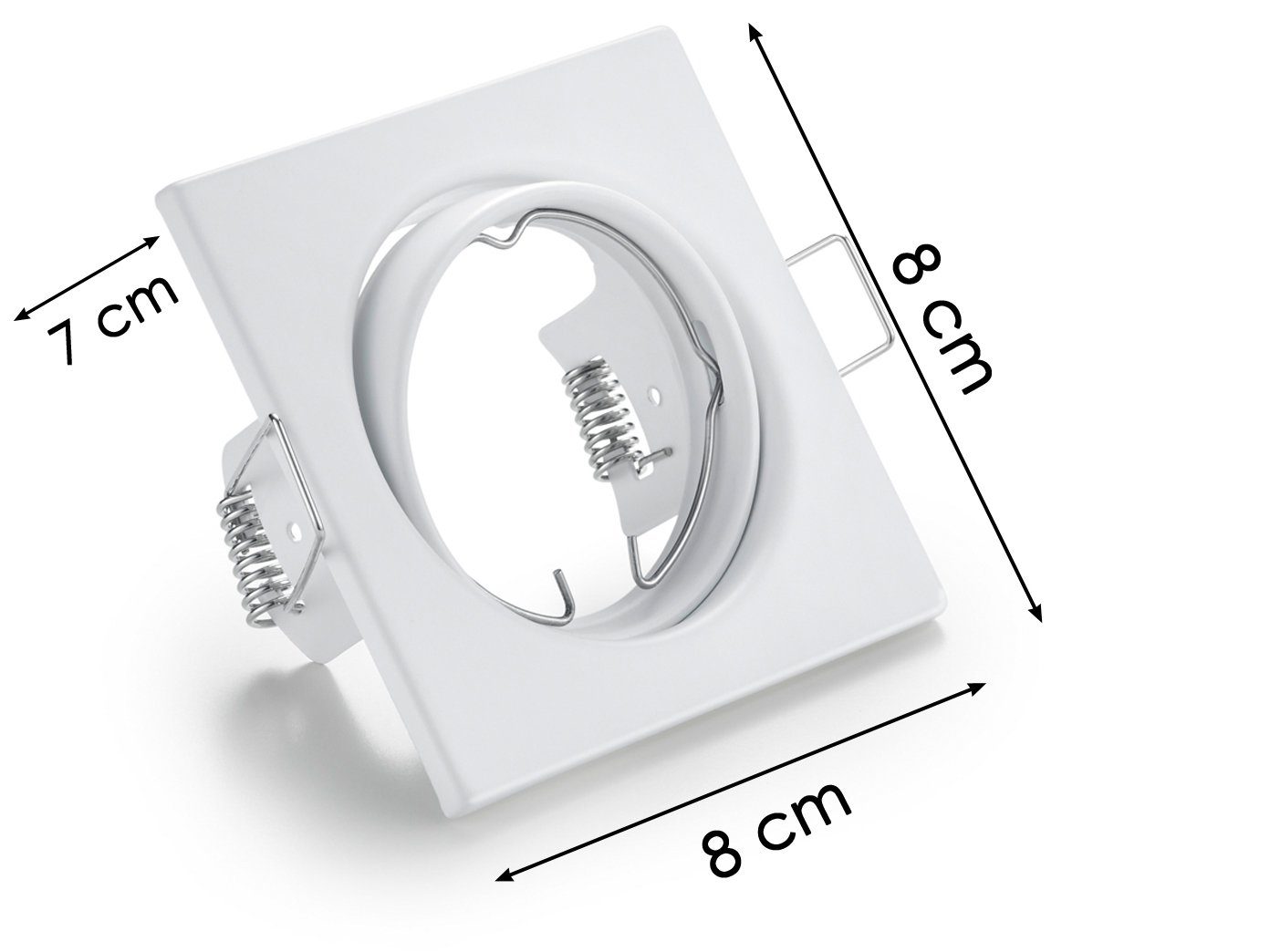 TRIO Leuchten Einbauleuchte, ohne Leuchtmittel, 4er Set Deckeneinbauleuchten, Einbau Decken-spot Weiß für die Decke