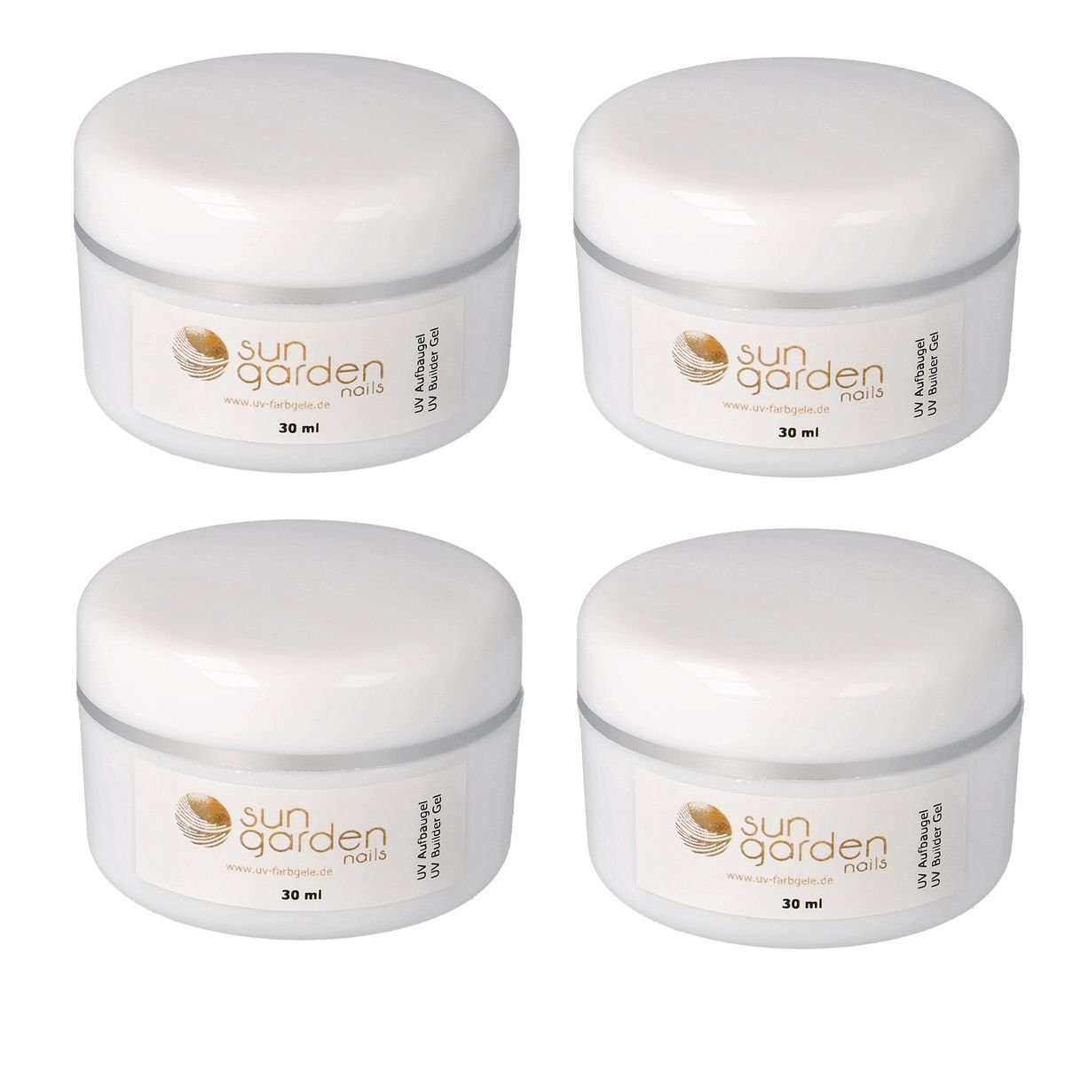 Sun Garden Nails UV-Gel 4 x 30 ml UV Classic Gel - Aufbaugel Klar