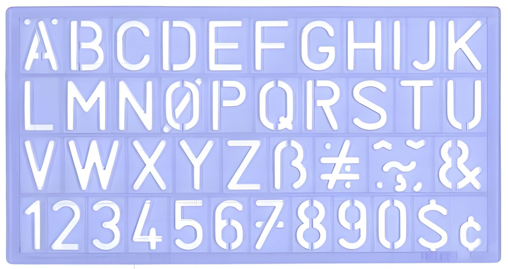 STANDARDGRAPH Zeichenlineal Standardgraph Schablone Standard-Schrift 100 mm 1 Stück