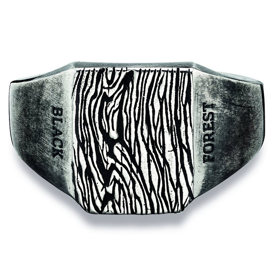 CAÏ Fingerring 925/- Sterling Silber oxidiert schwarz