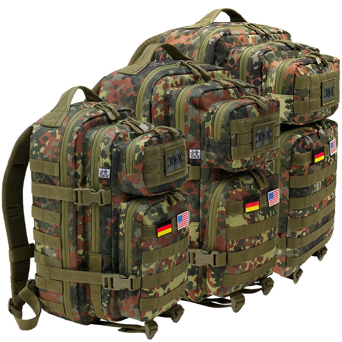 BWuM Trekkingrucksack BWuM US Assault Pack Cooper Rucksack + Patch & Flagge günstig online kaufen