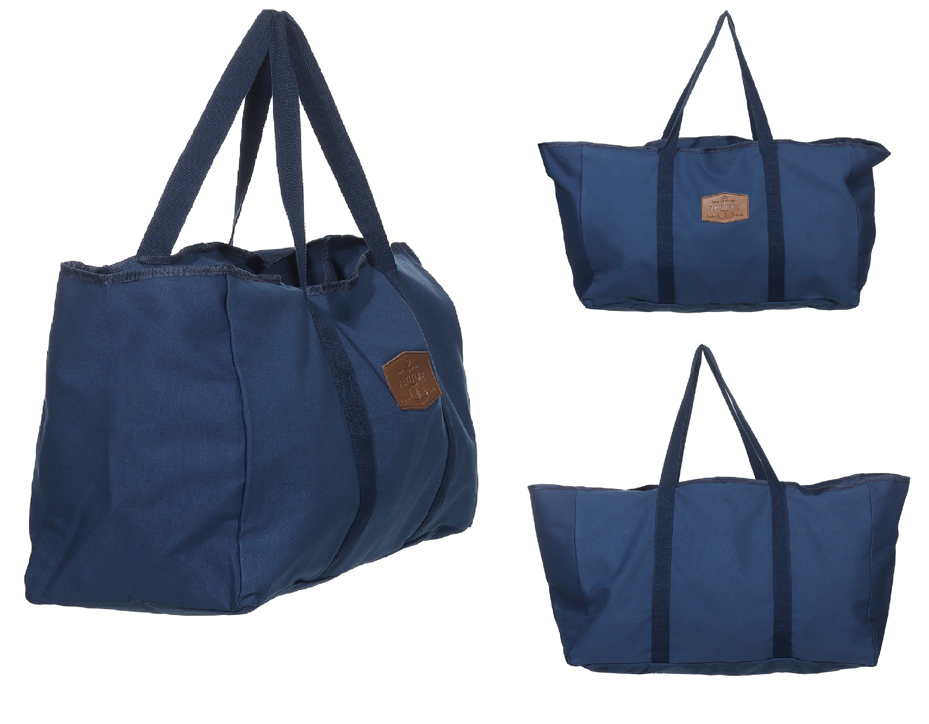 Rungassi Strandtasche Rungassi Strandtasche Badetasche Tasche Shopper XXL Farbe: dunkelblau