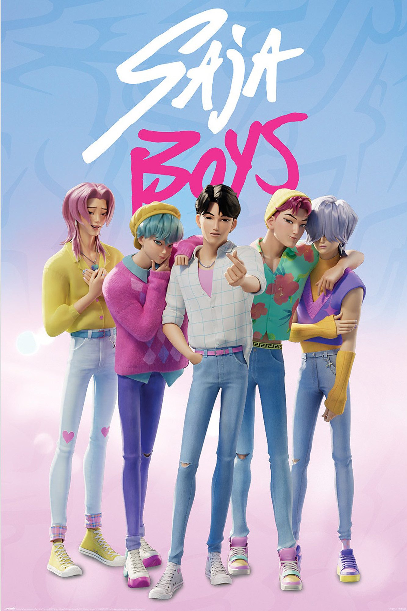 Poster K-Pop Demon Hunters - Saja Boys - Poster 61x91,5 cm günstig online kaufen
