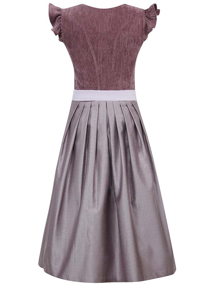 MarJo Dirndl Dirndl Hochwinkel 75cm Länge pflaume