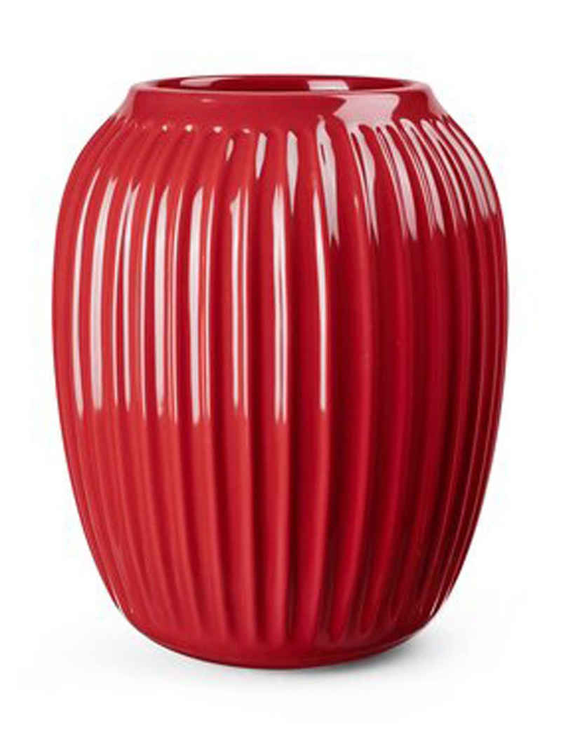 Kähler Tischvase »Kähler Design - Hammershøi Vase rot, H 21 cm« (Packung)