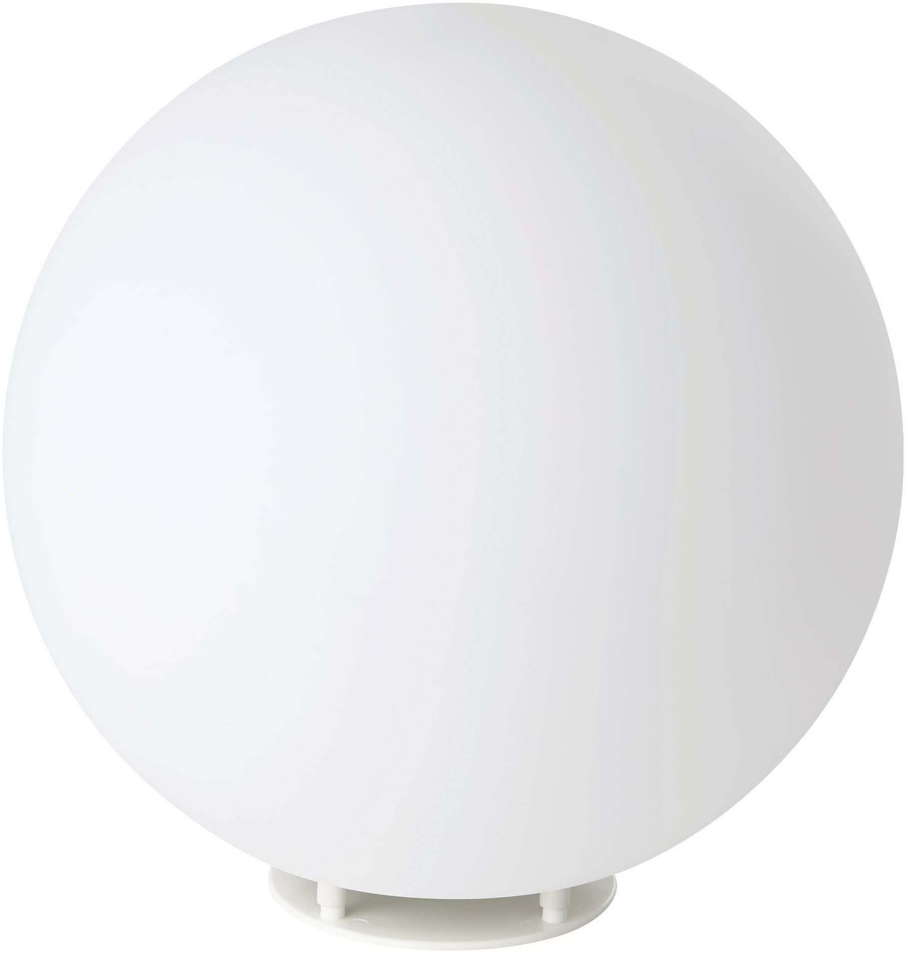 EGLO Stehlampe Monterolo Garten Kugel, Stehlampe, Außenleuchte, Kunststoff, E27, IP65, Ein-/Ausschalter, ohne Leuchtmittel, Stehleuchte - H30 x Ø30 cm - weiß - 1X40W exkl.