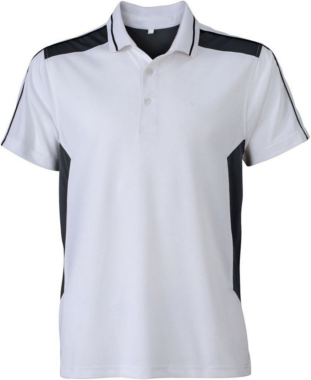 James & Nicholson Poloshirt JN 828 Herren Workwear Piqué Polo weiß | Poloshirts
