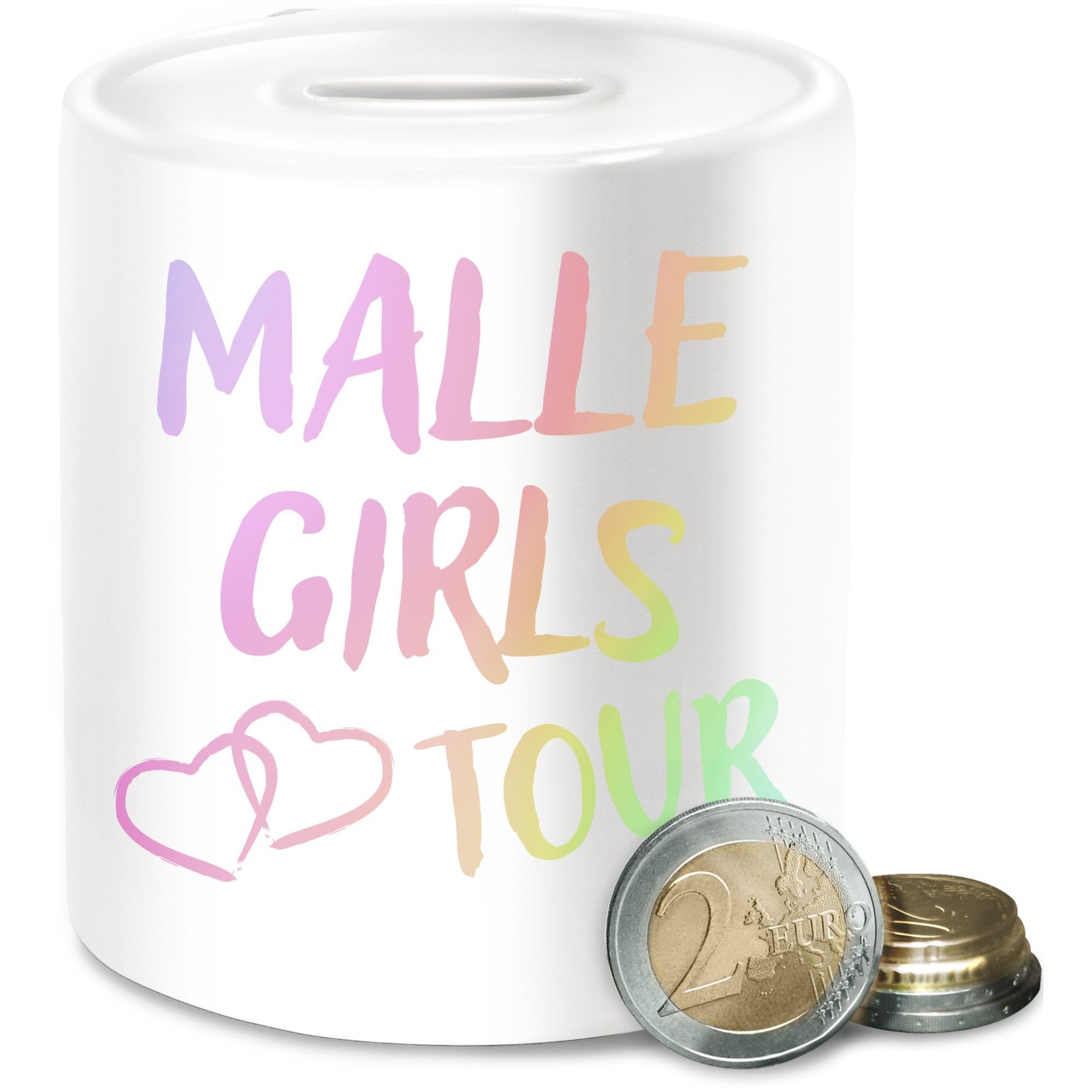 Shirtracer Spardose Malle Girls Tour Mallorca Tour Mädels Malle Party Mädchen Urlaub, (1-tlg), Sommerurlaub Spardose