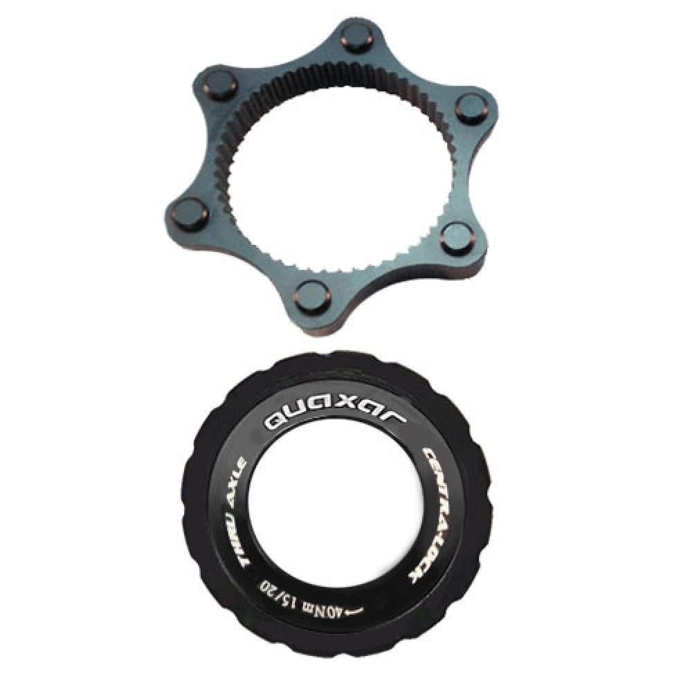 Quaxar Scheibenbremse Quaxar Centerlock Adapter QR 15/20 für Bremsscheibe Fasi